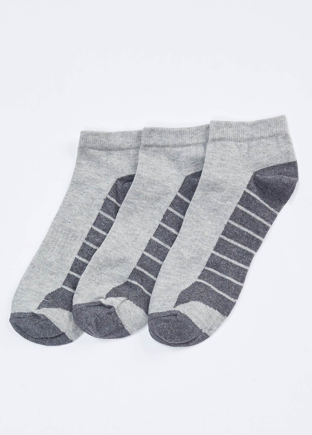 Шкарпетки(3шт) DeFacto без ущільненого носка сірі повсякденні