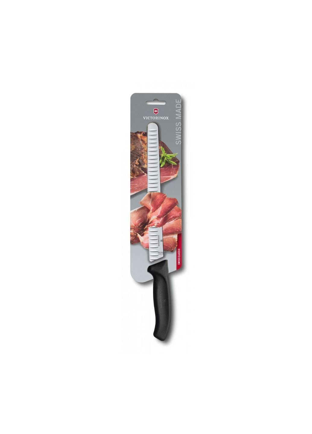 Кухонный нож SwissClassic Slicing 25 см Black (6.8223.25B) Victorinox (254079403)