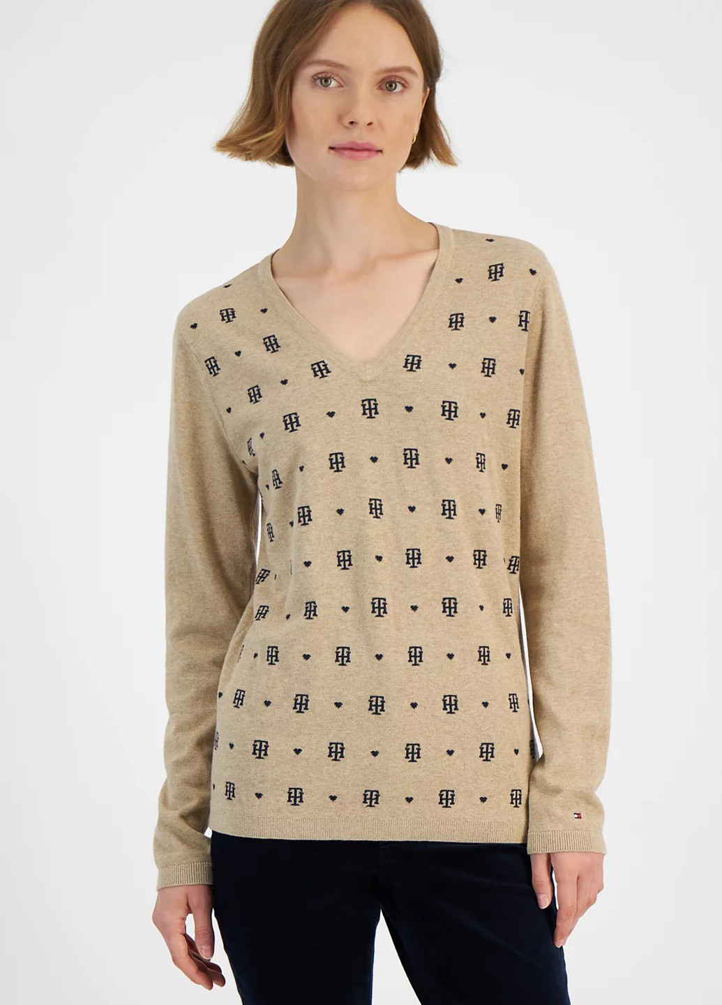 Коричневий демісезонний пуловер пуловер Tommy Hilfiger