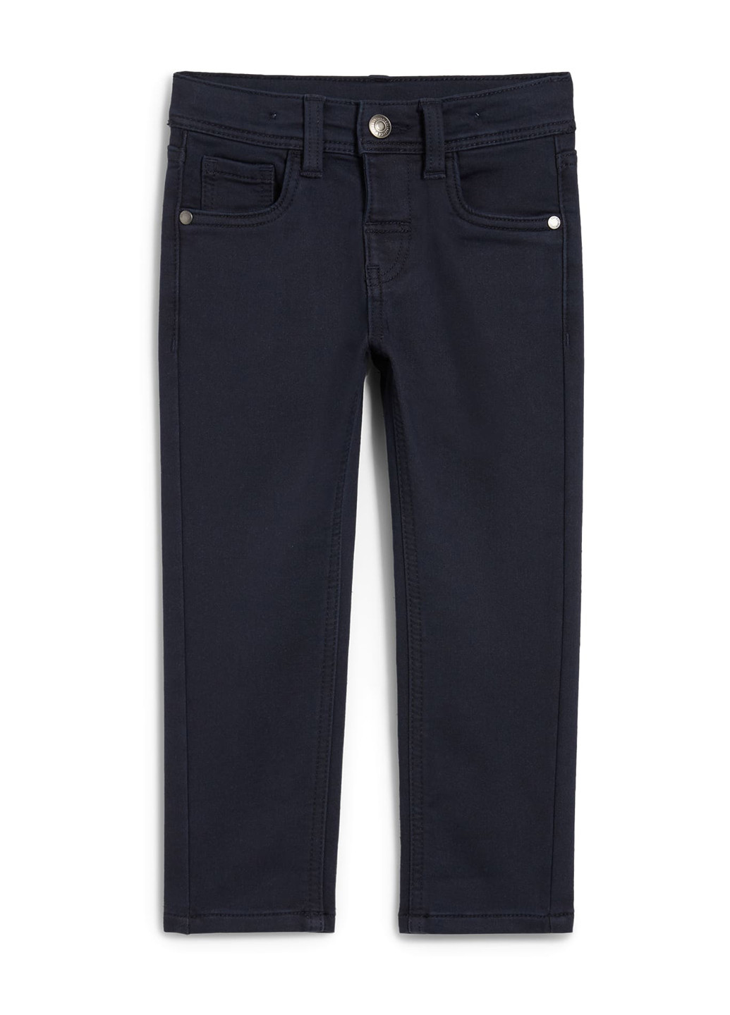 Темно-синие кэжуал демисезонные брюки прямые C&A