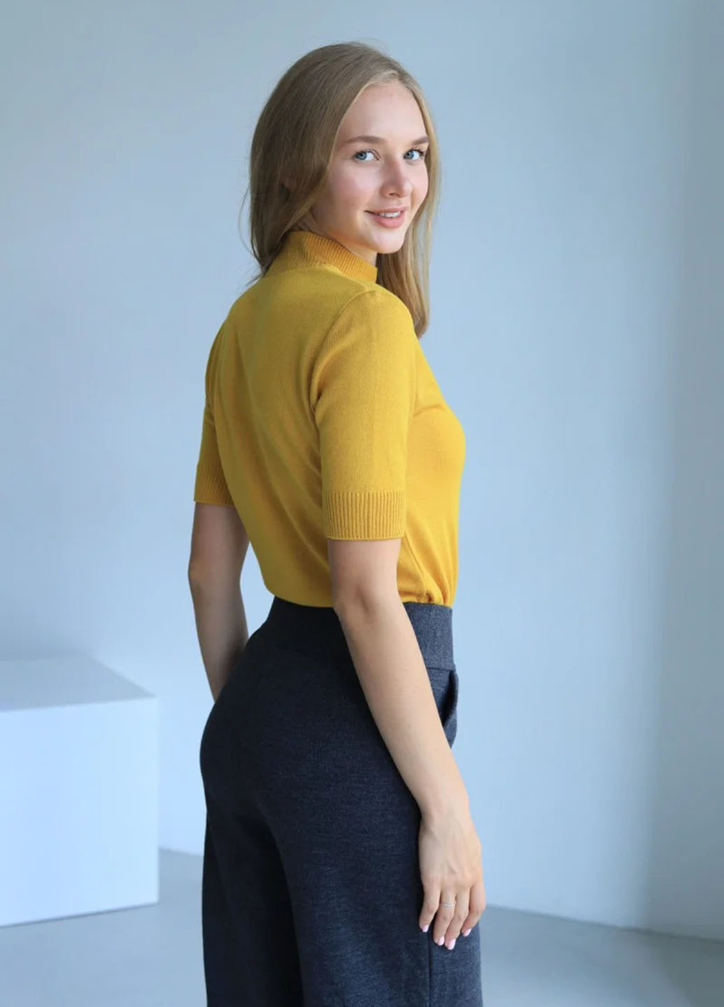 Горчичный демисезонный джемпер джемпер Fashion