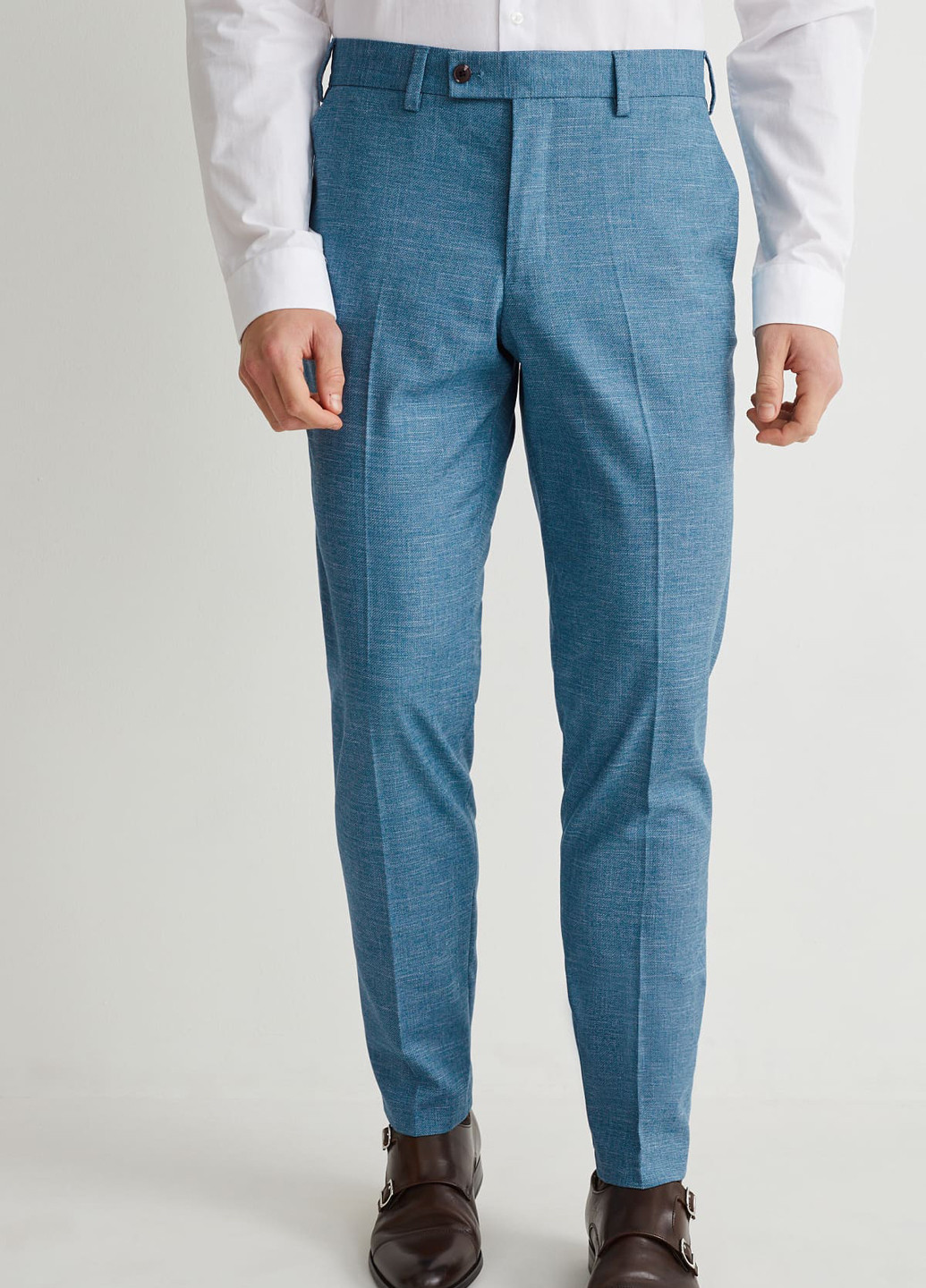 Синие классические демисезонные классические брюки C&A