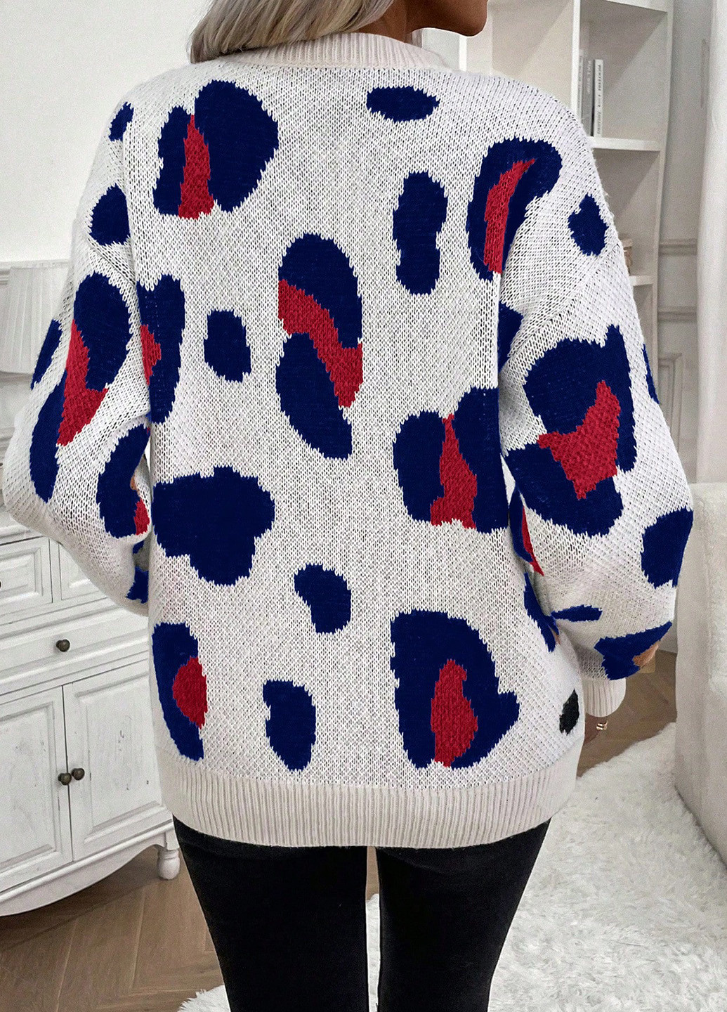 Молочный демисезонный джемпер джемпер SHEIN