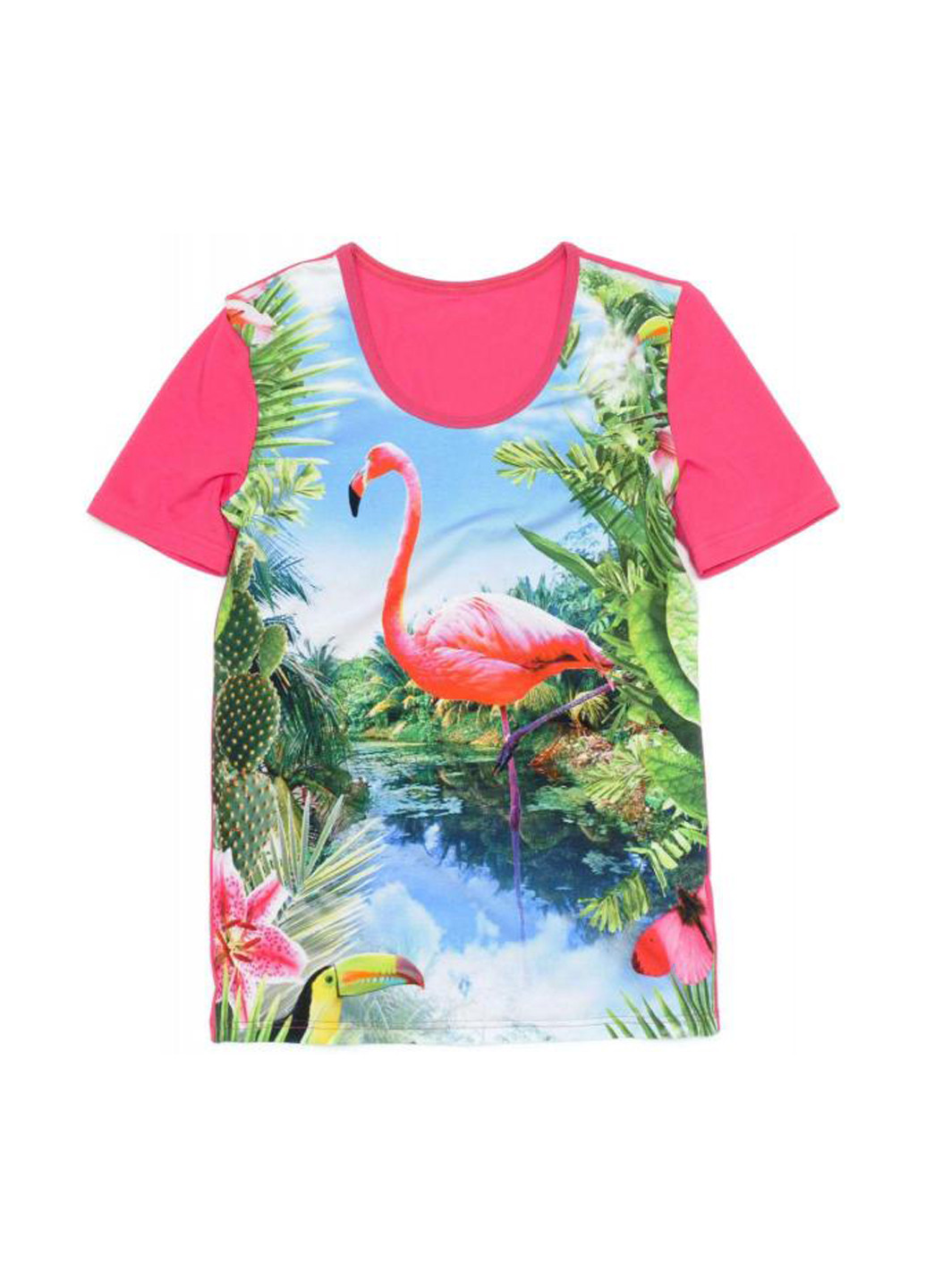 Розовая летняя футболка Do-Re-Mi