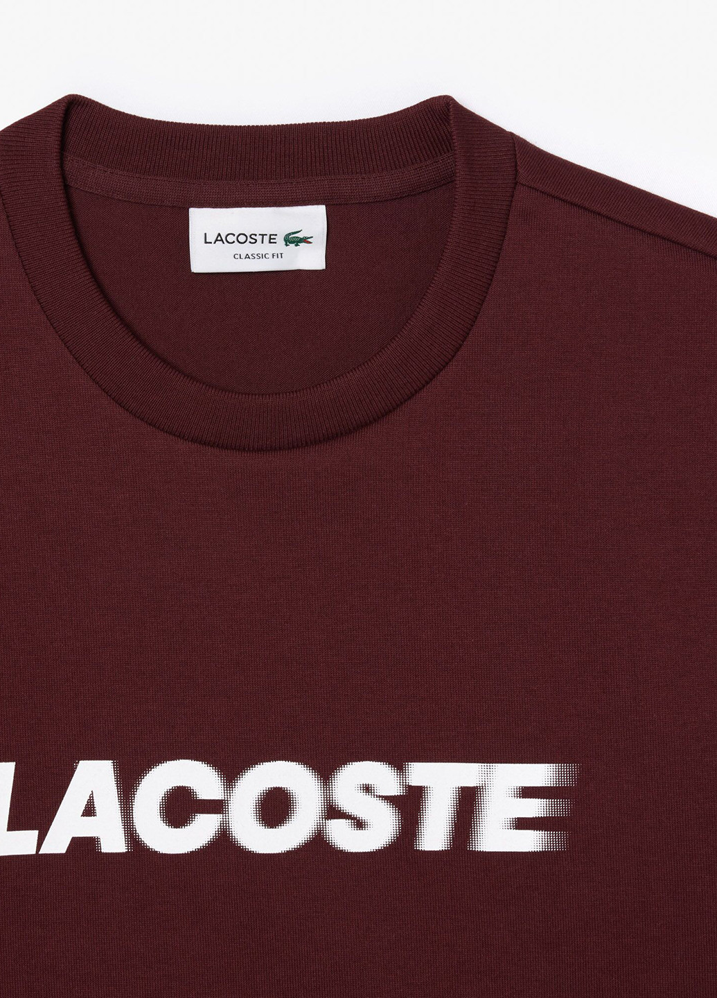 Коричневая футболка Lacoste