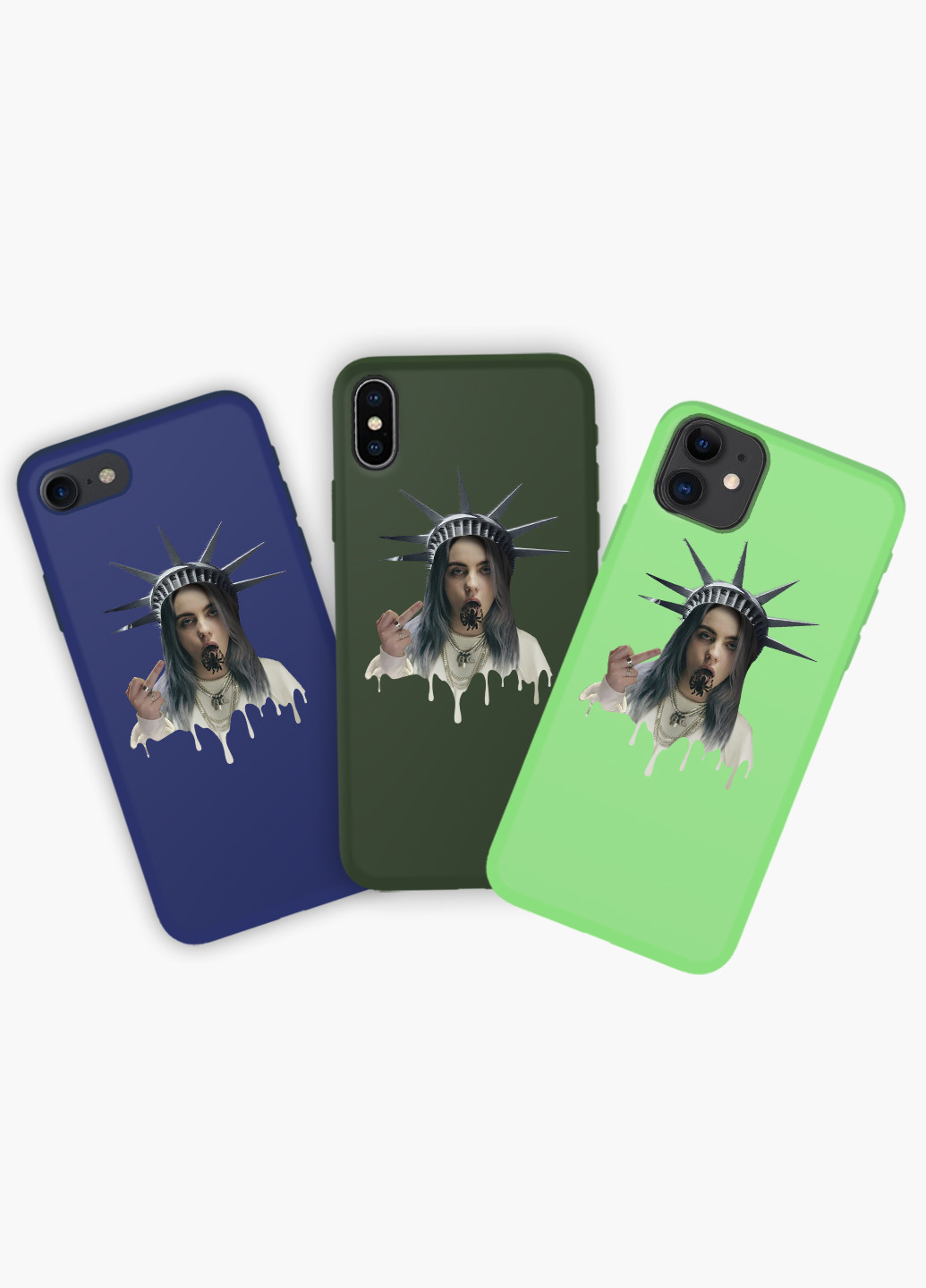 Чехол силиконовый Apple Iphone Xs Max Билли Айлиш Ренессанс (Billie Eilish Renaissance) (8226-1583) MobiPrint (219507730)