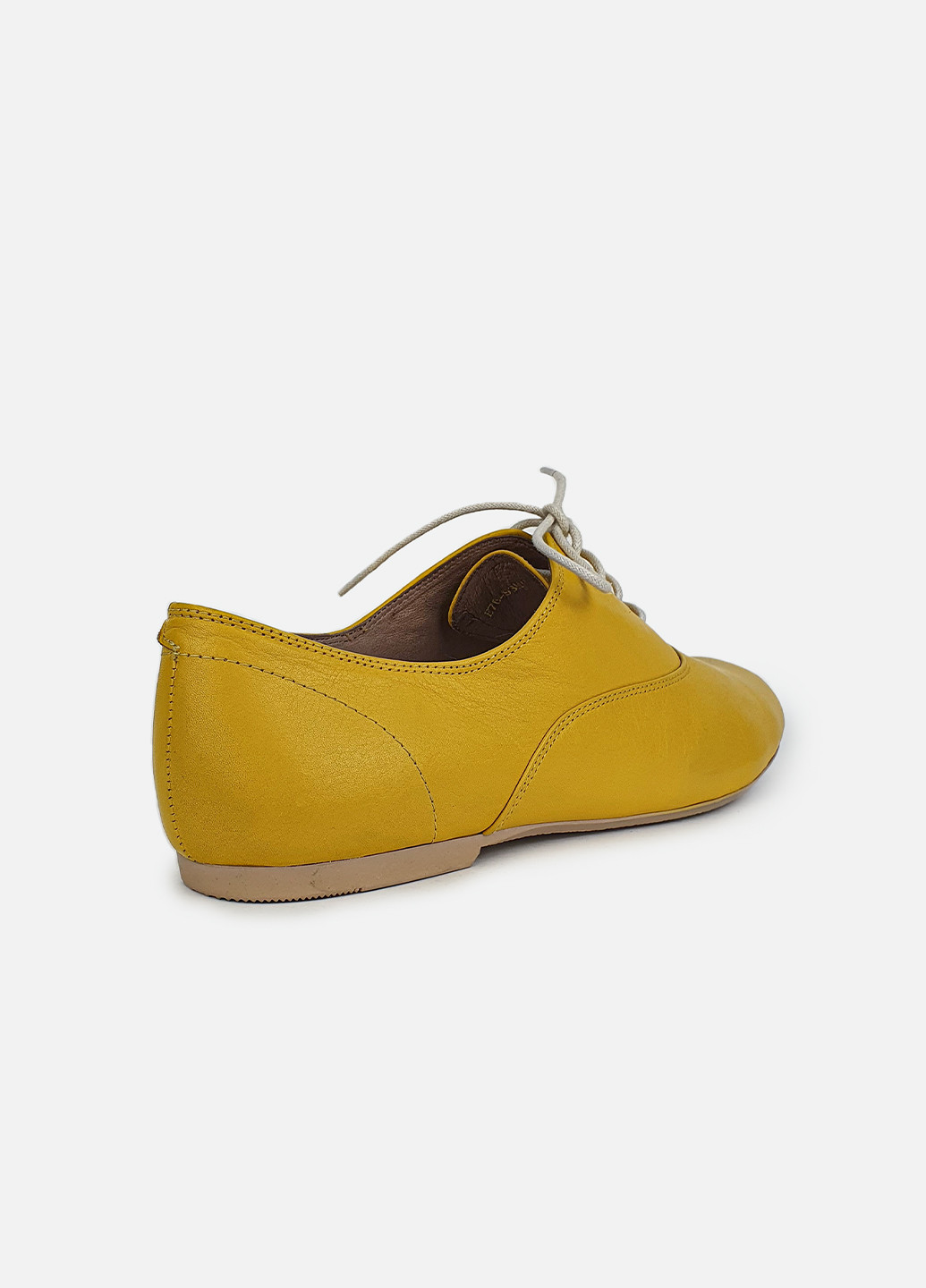 Dino Bigioni Туфли оксфорды женские желтые кожаные осенние весенние желтый з натуральная кожа, — демисезон (252654883)