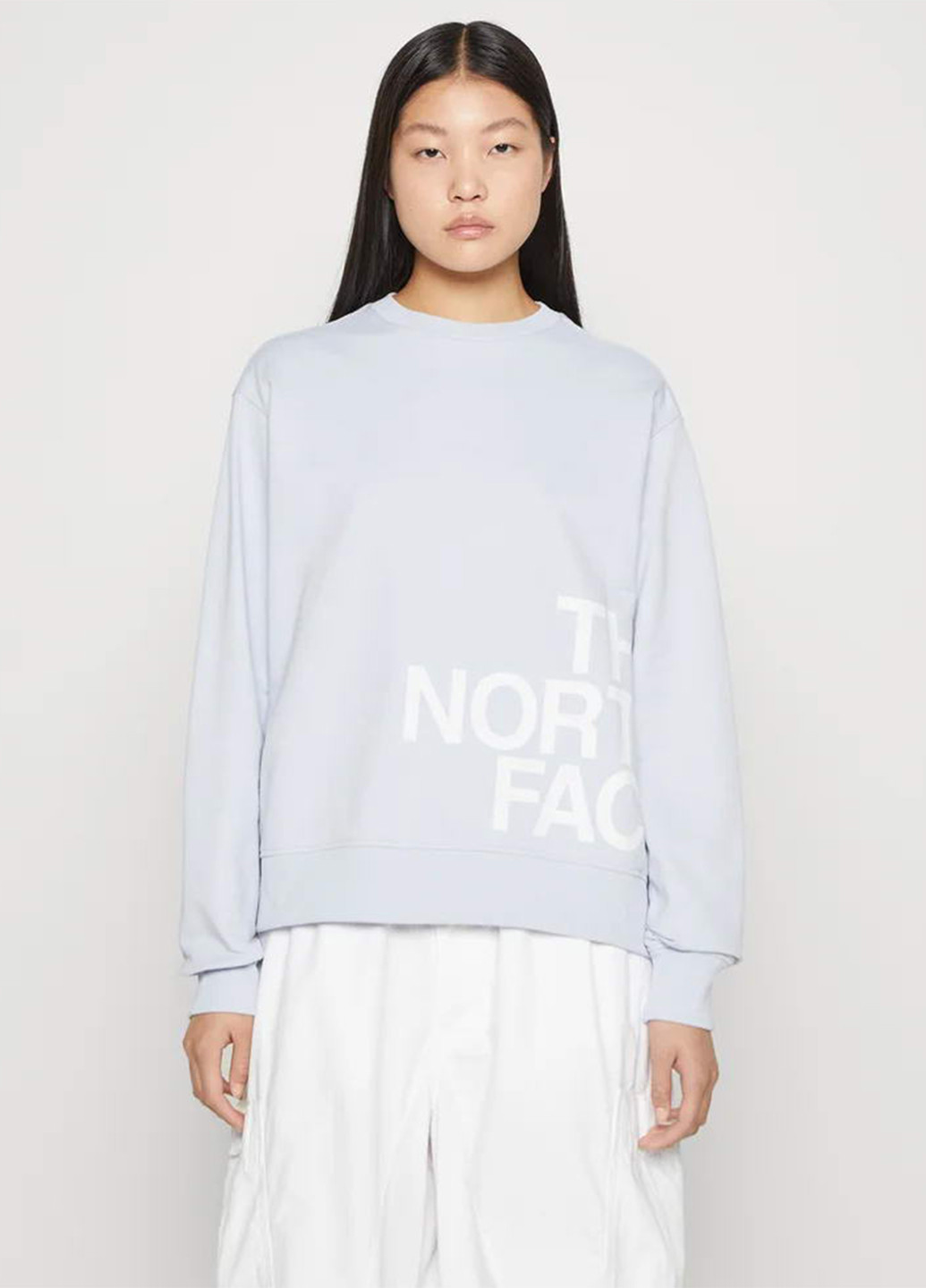 Светло-голубой свитшот The North Face логотип без декора (327234436)