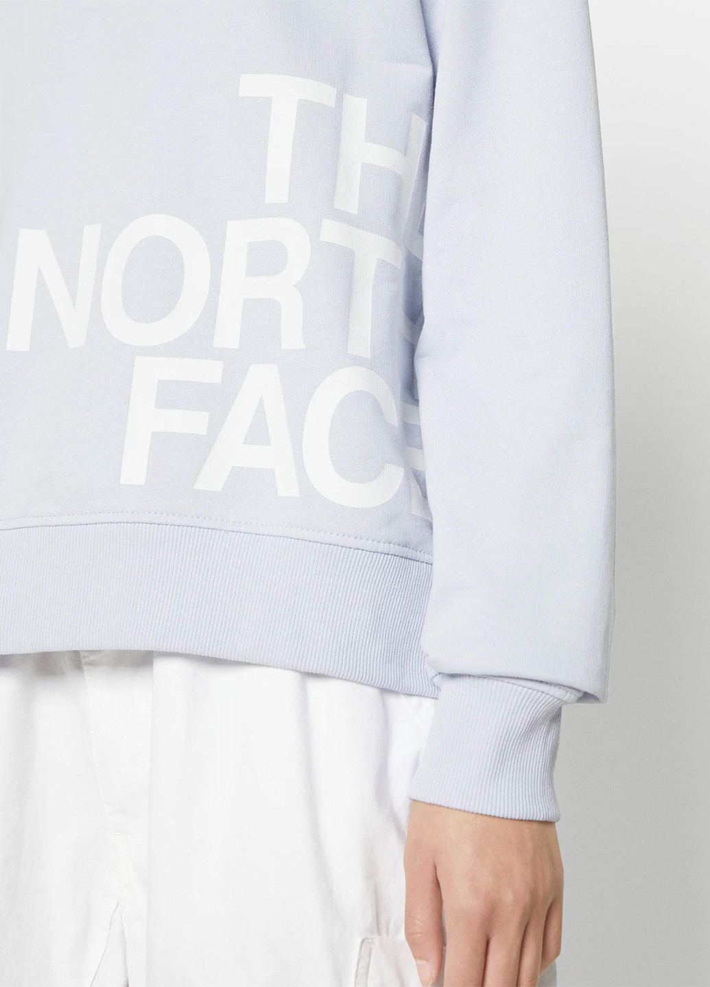Светло-голубой свитшот The North Face логотип без декора (327234436)