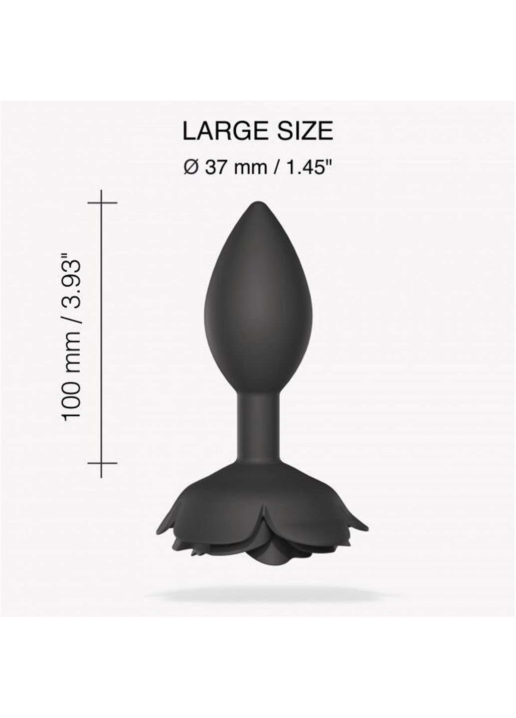 Анальная пробка OPEN ROSES L SIZE - BLACK ONYX Love To Love (254953864)