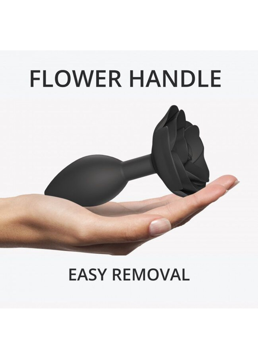 Анальная пробка OPEN ROSES L SIZE - BLACK ONYX Love To Love (254953864)