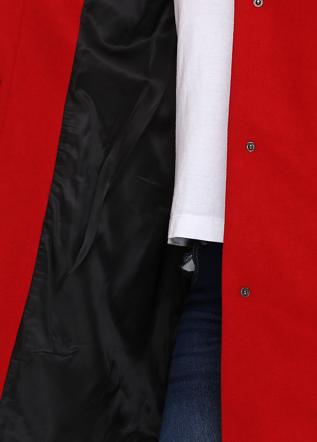 Красное демисезонное Пальто однобортное Tom Tailor