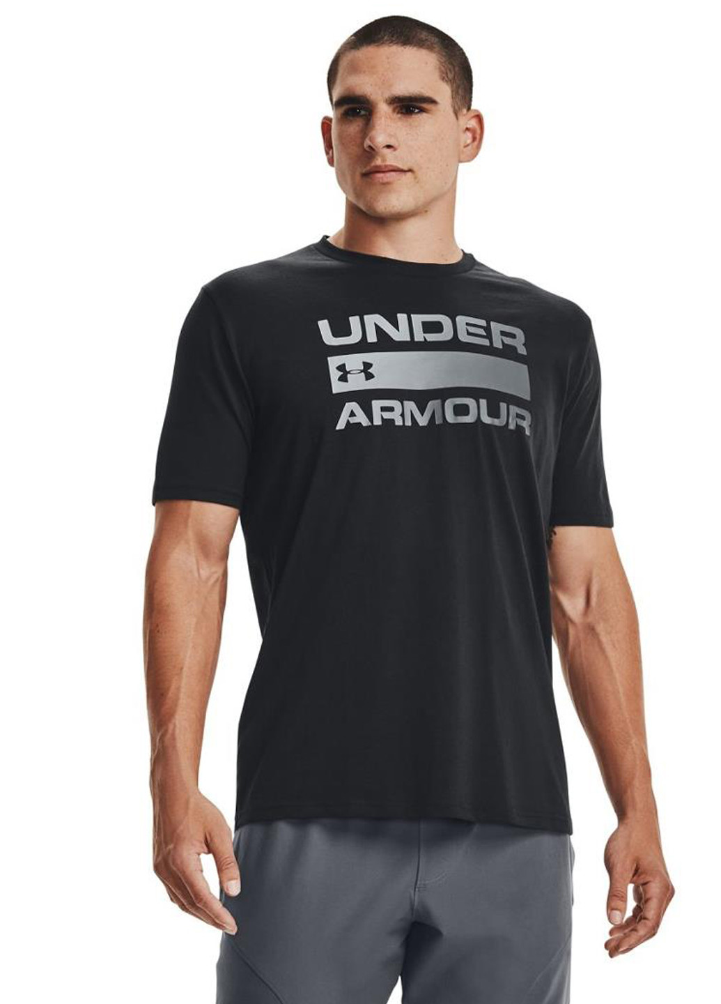 Черная футболка 1329582-001 Under Armour TEAM ISSUE WORDMARK SS