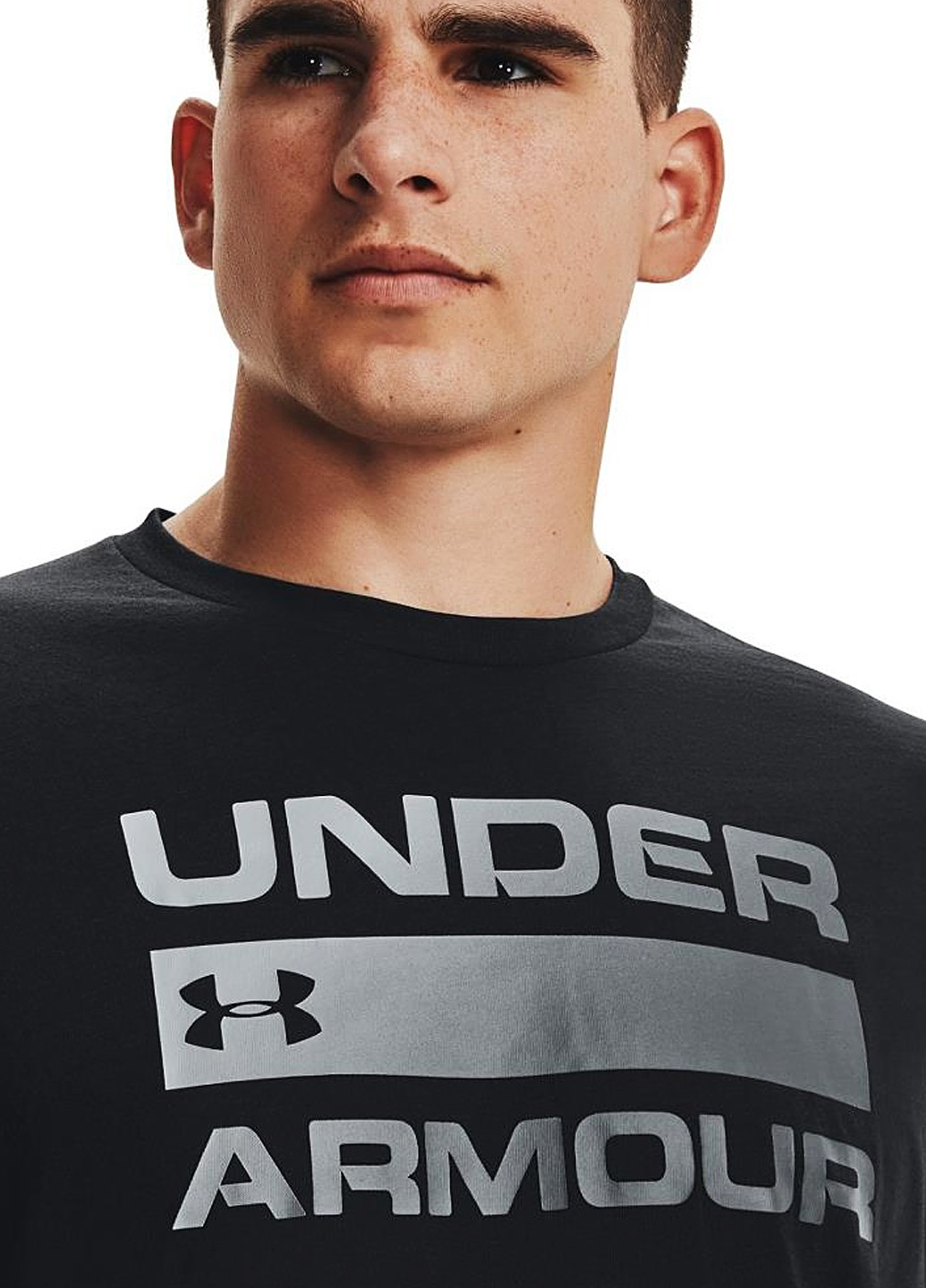 Черная футболка 1329582-001 Under Armour TEAM ISSUE WORDMARK SS