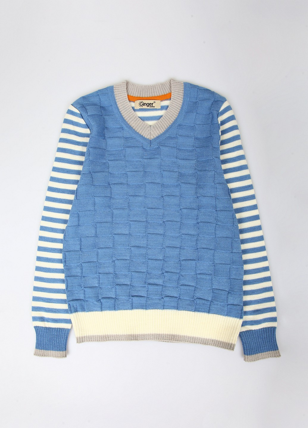 Голубой демисезонный свитер Ginger