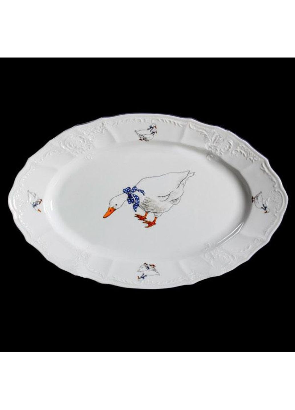 Блюдо овальне Bernadotte Гуси 5936B59-34-О 34 см Thun (253543070)