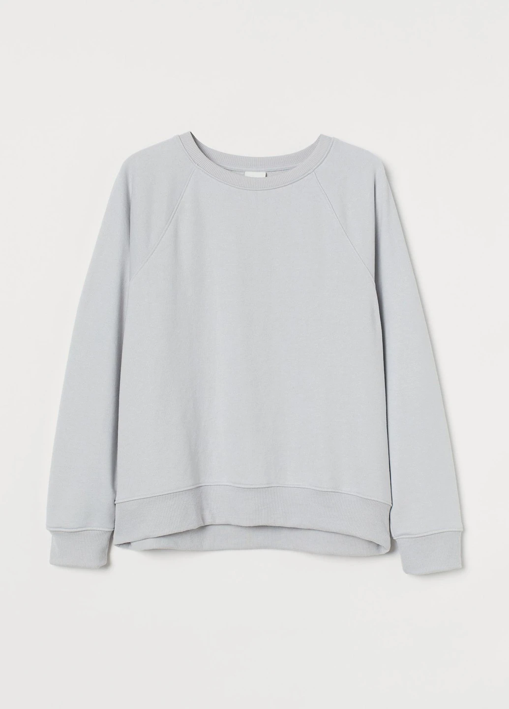 Светло-серый свитшот H&M однотонный (252436884)