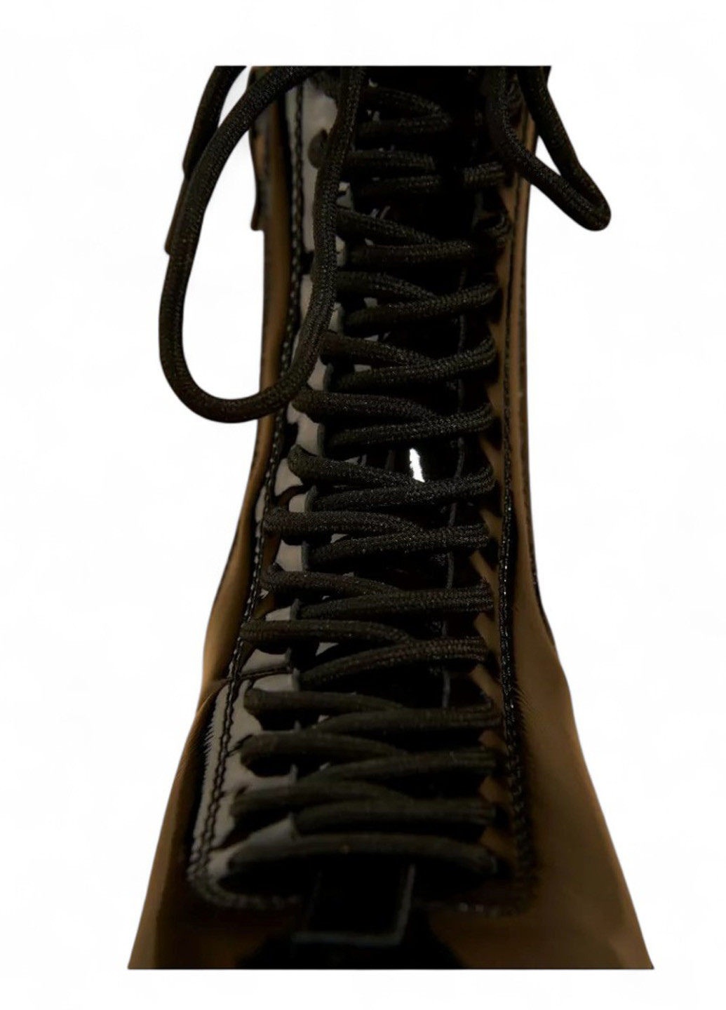 Осенние ботинки Anna Lucci лаковые, со шнуровкой