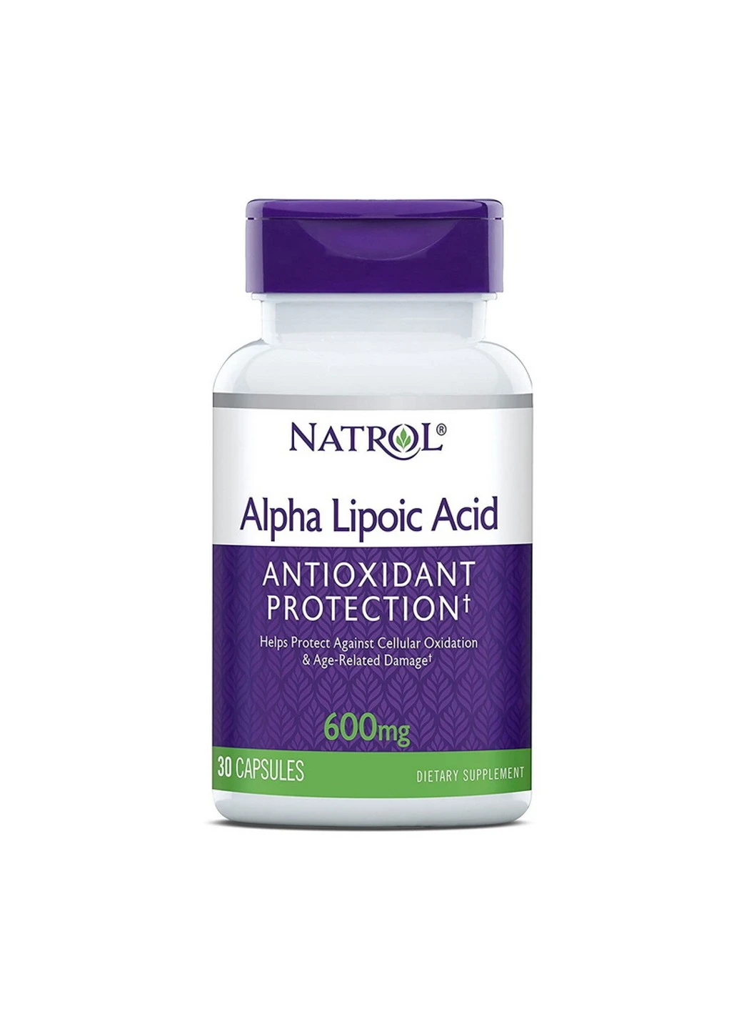 Альфа-липоевая кислота Alpha Lipoic Acid 600 mg 30 капсул Natrol (255407599)