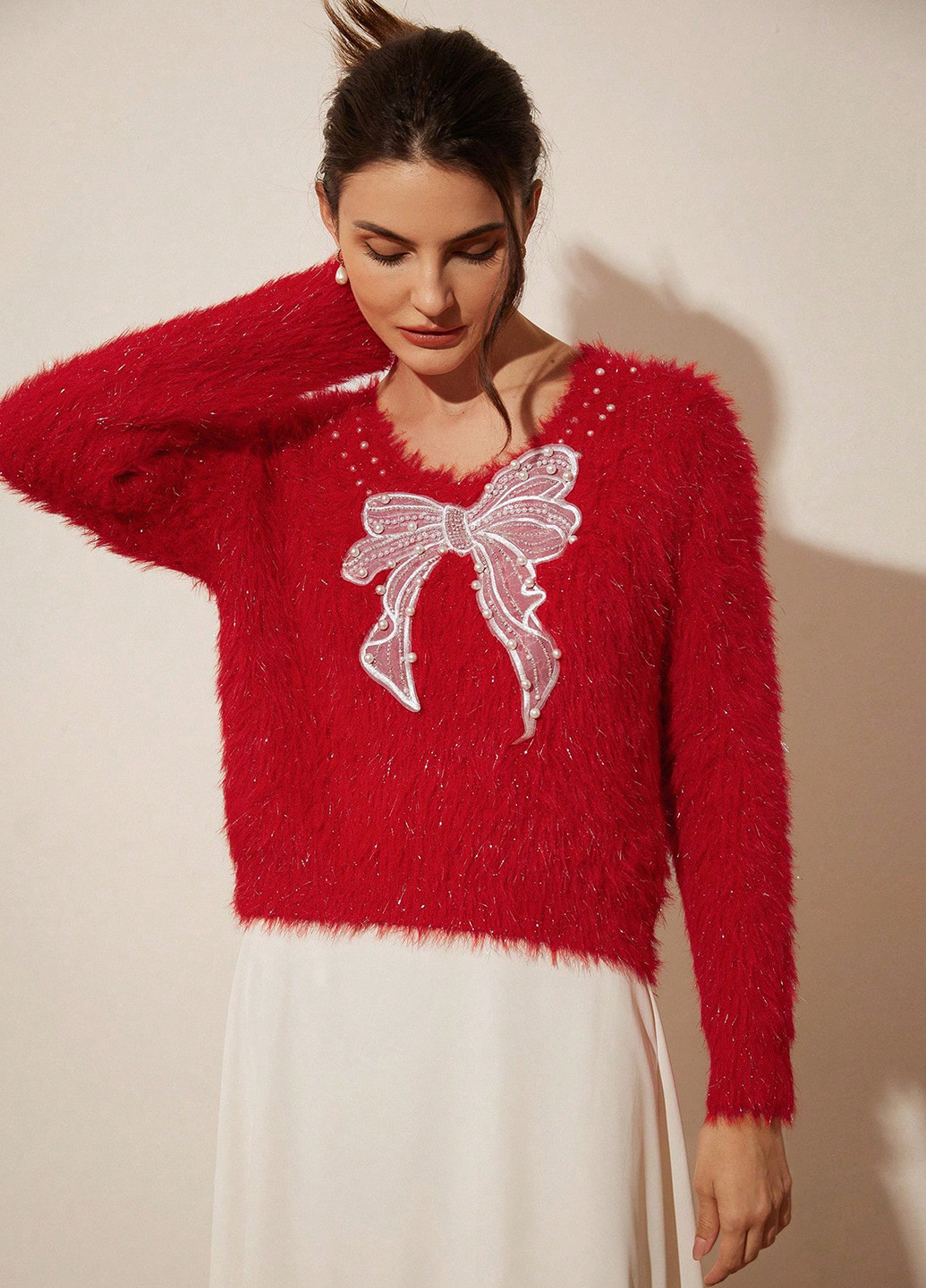 Красный демисезонный джемпер джемпер SHEIN