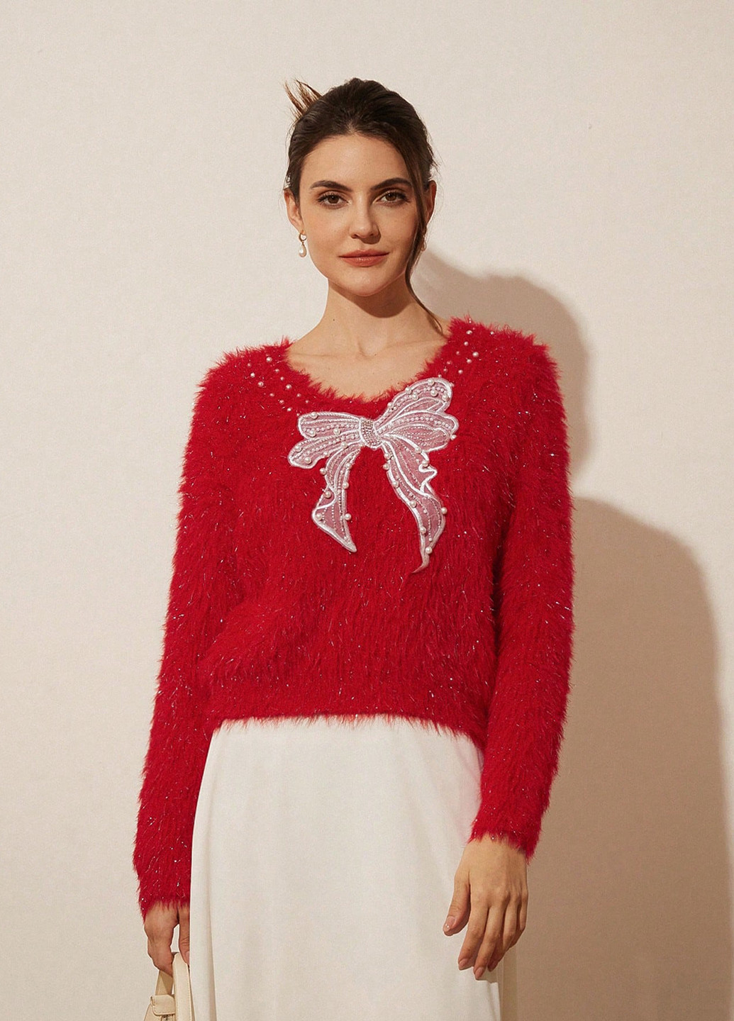 Красный демисезонный джемпер джемпер SHEIN