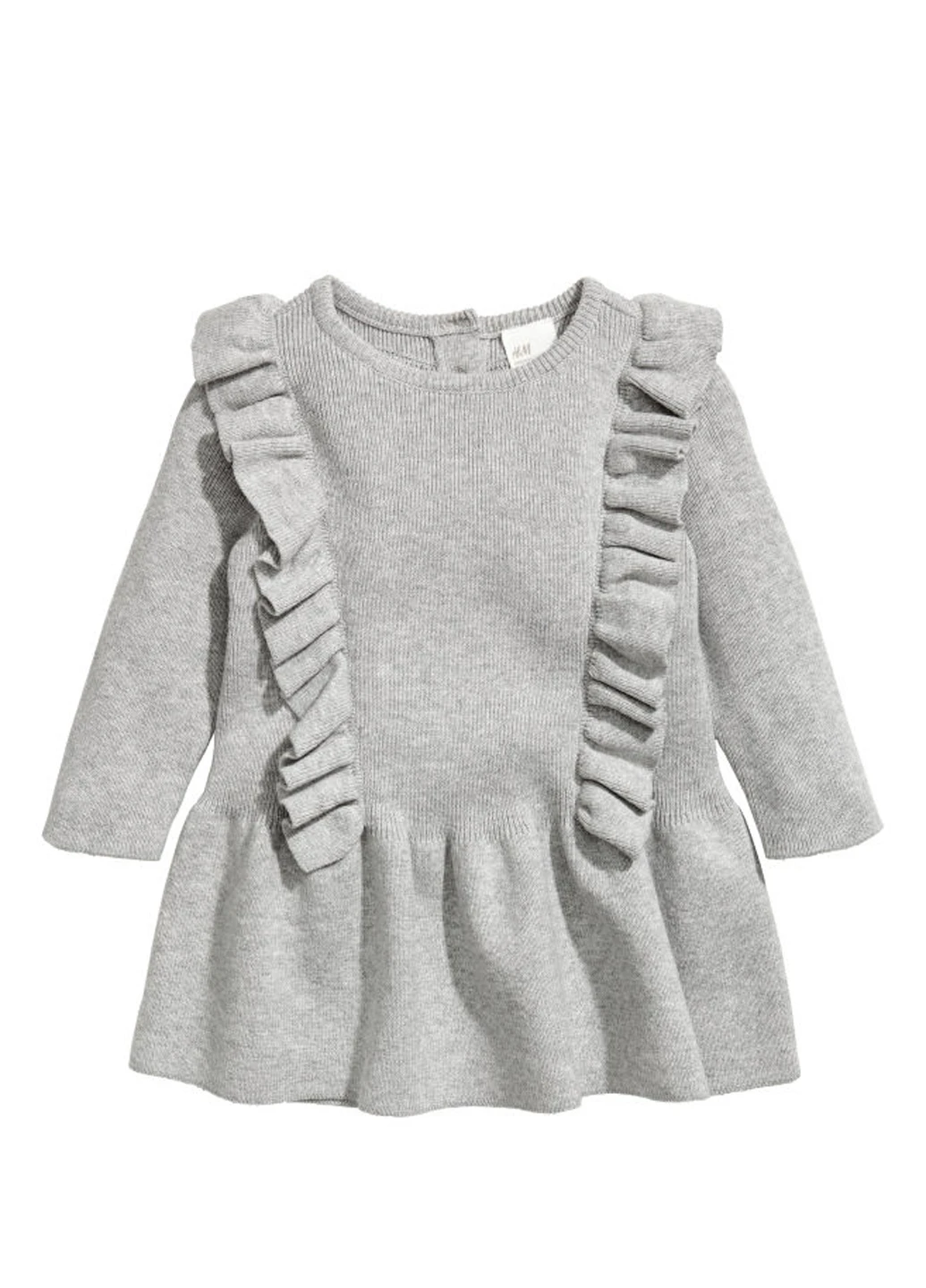 Серое платье H&M (89949981)