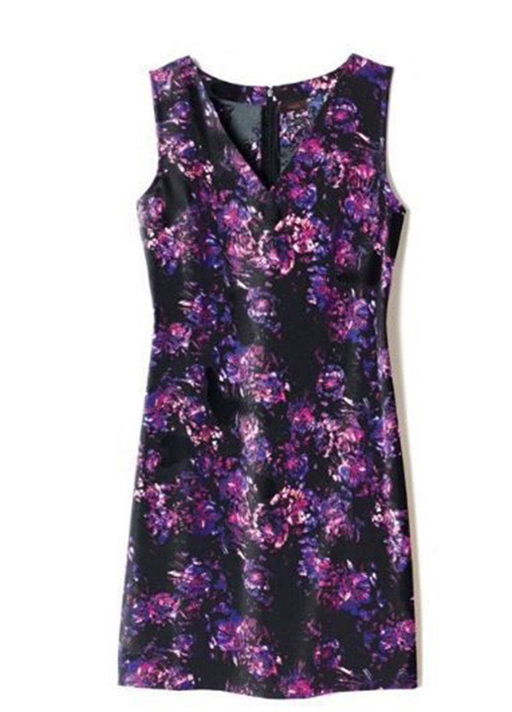 Фиолетовое кэжуал платье футляр Mark с цветочным принтом