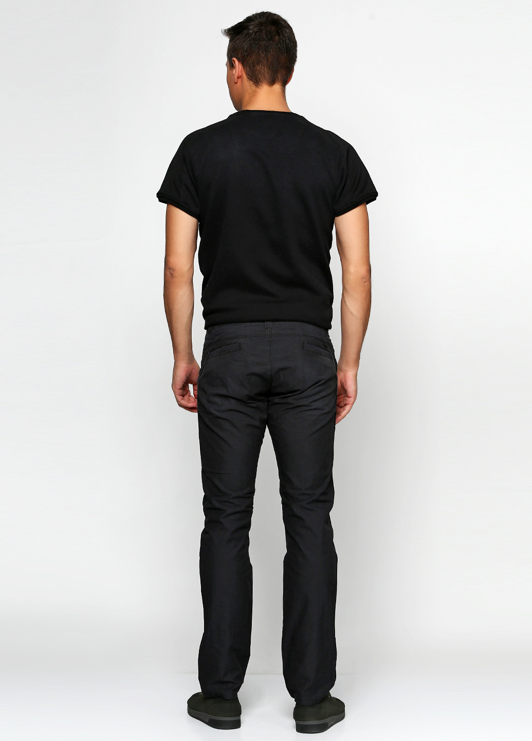 Темно-серые кэжуал демисезонные зауженные брюки NCS Jeans