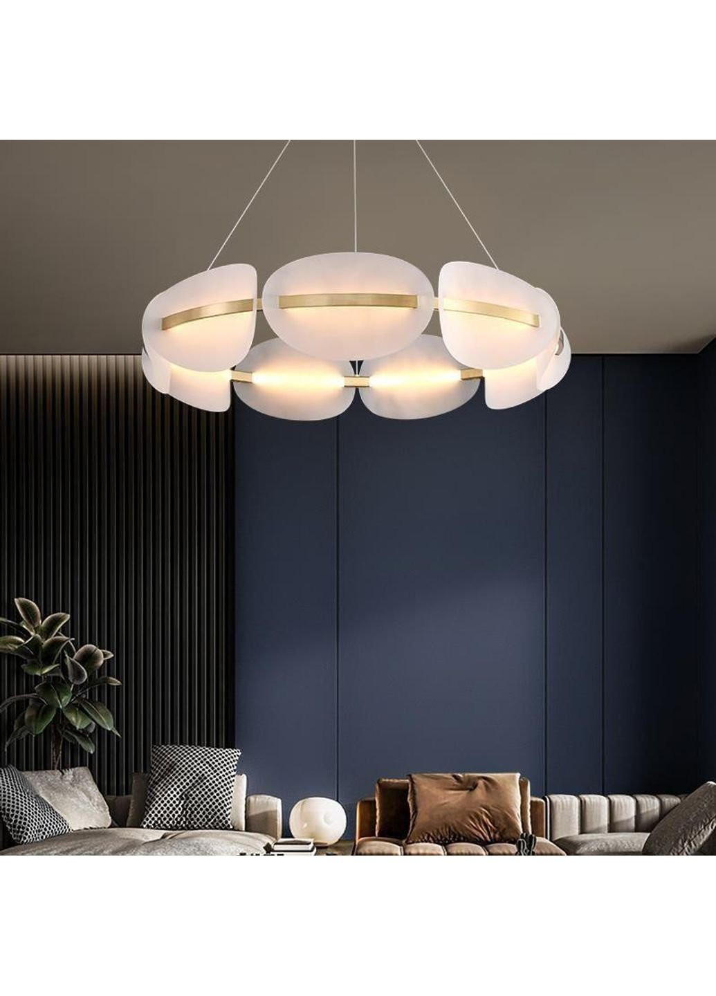 Люстра стельова LED D3022/1000 Бронза 30х100х100 см. Sunnysky (253631153)