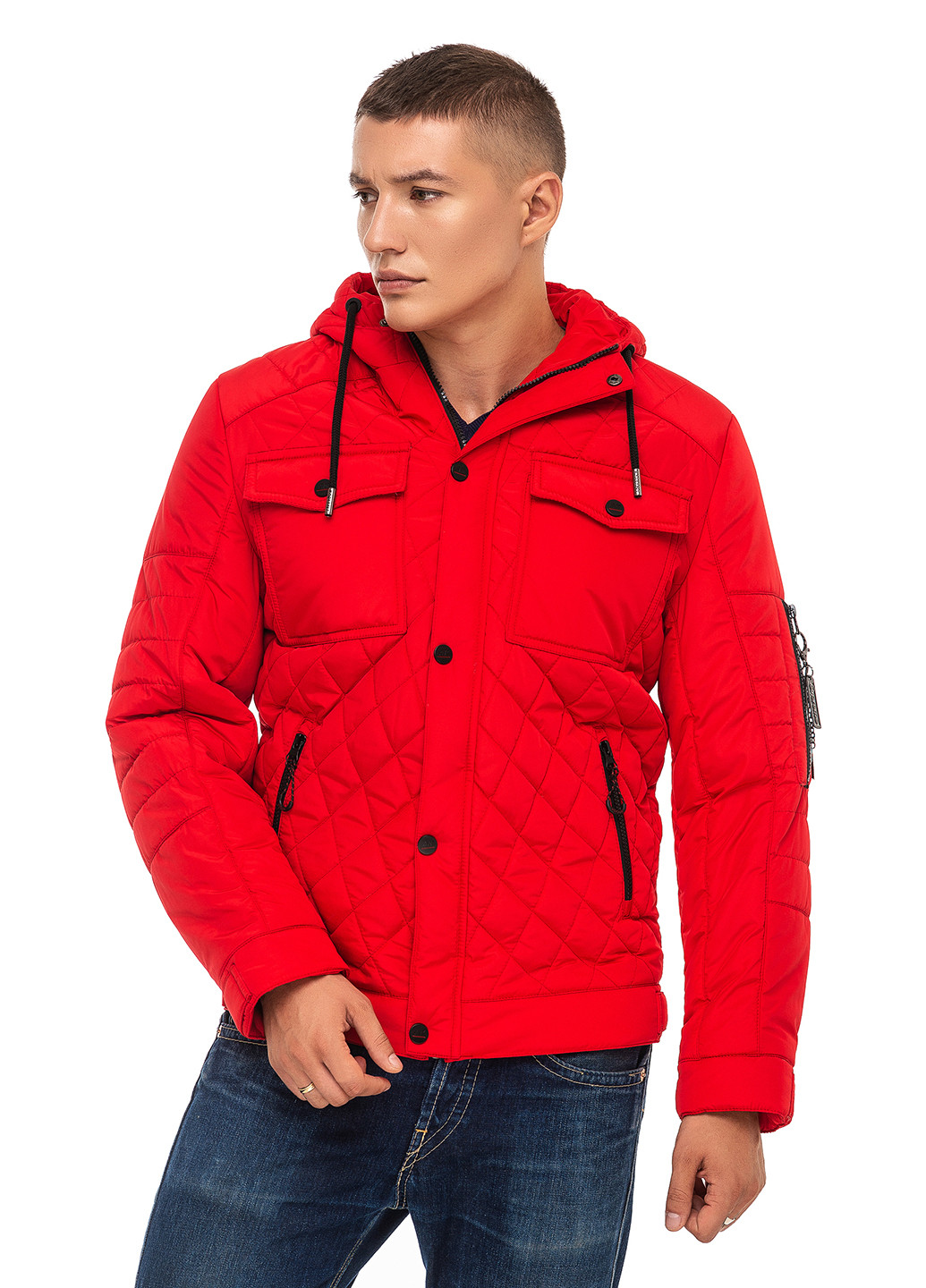 Красная демисезонная куртка Kariant