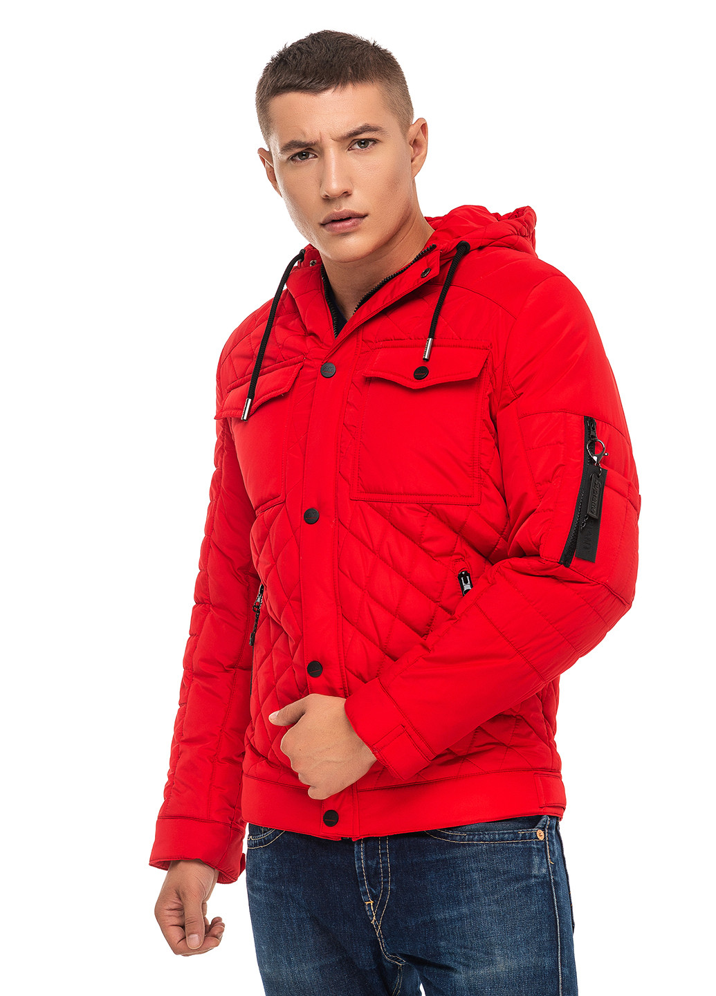 Красная демисезонная куртка Kariant