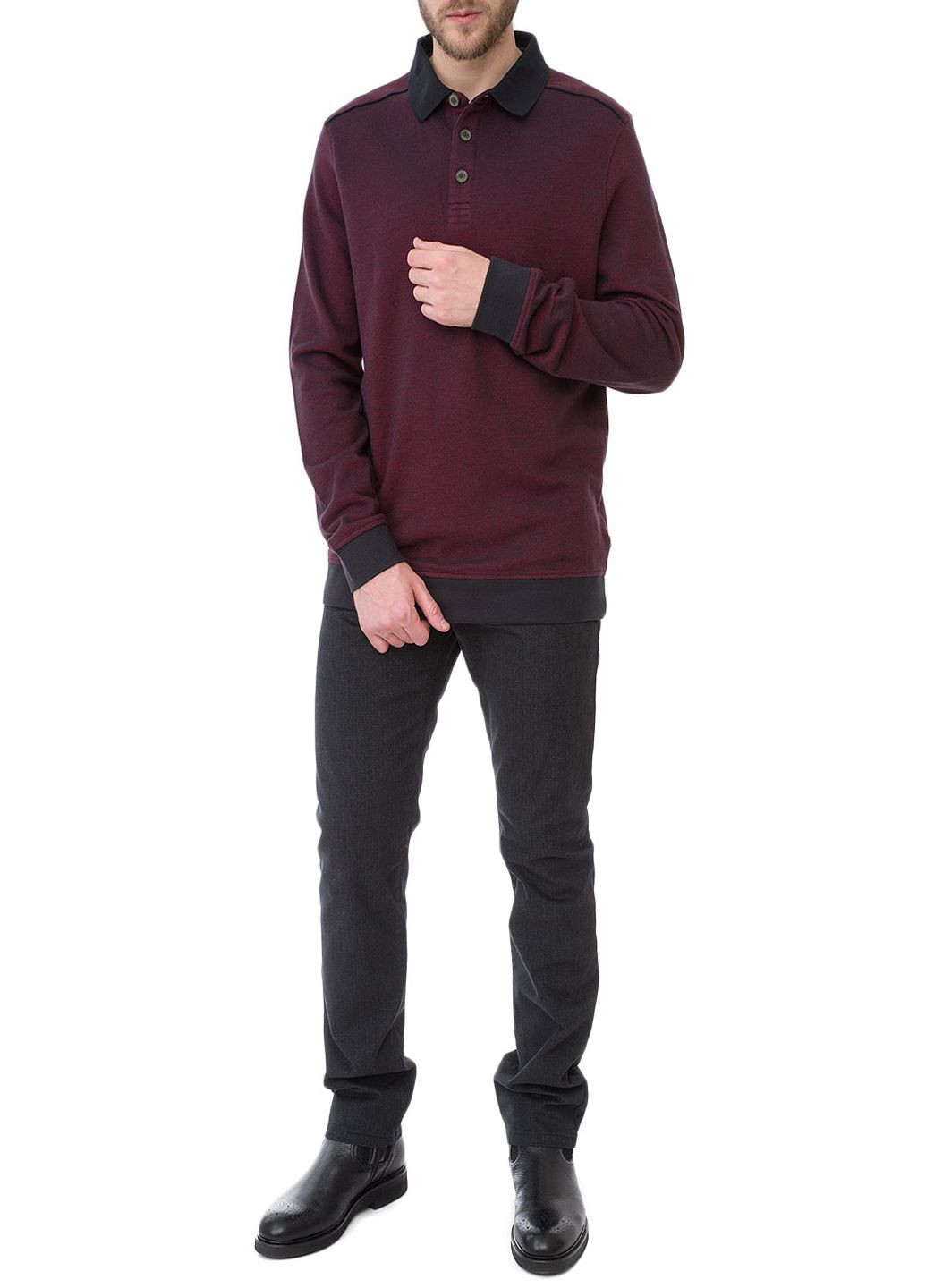 Бордовый зимний джемпер Ragman