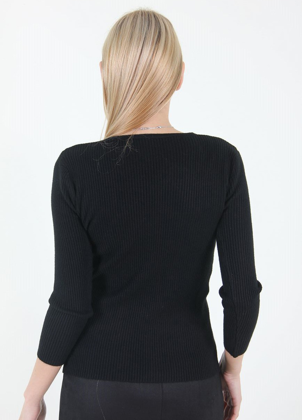 Чорний демісезонний пуловер пуловер Ladies Fasfion