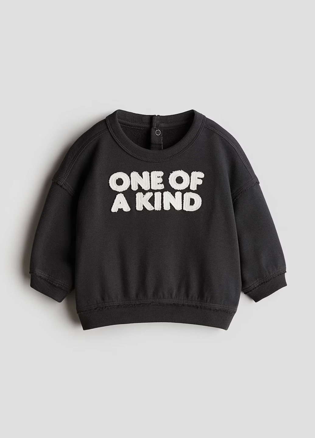 Темно-сірий світшот H&M напис аплікація (366116964)