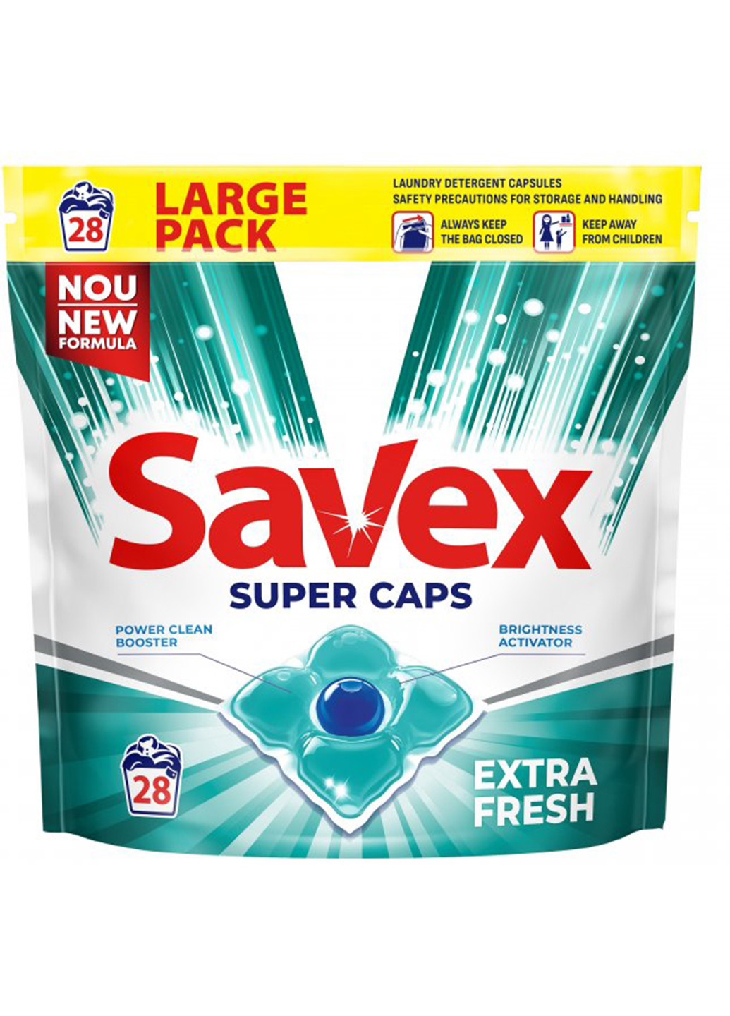 Капсулы для стирки Super Caps Extra Fresh 4 28 шт Savex (254868691)