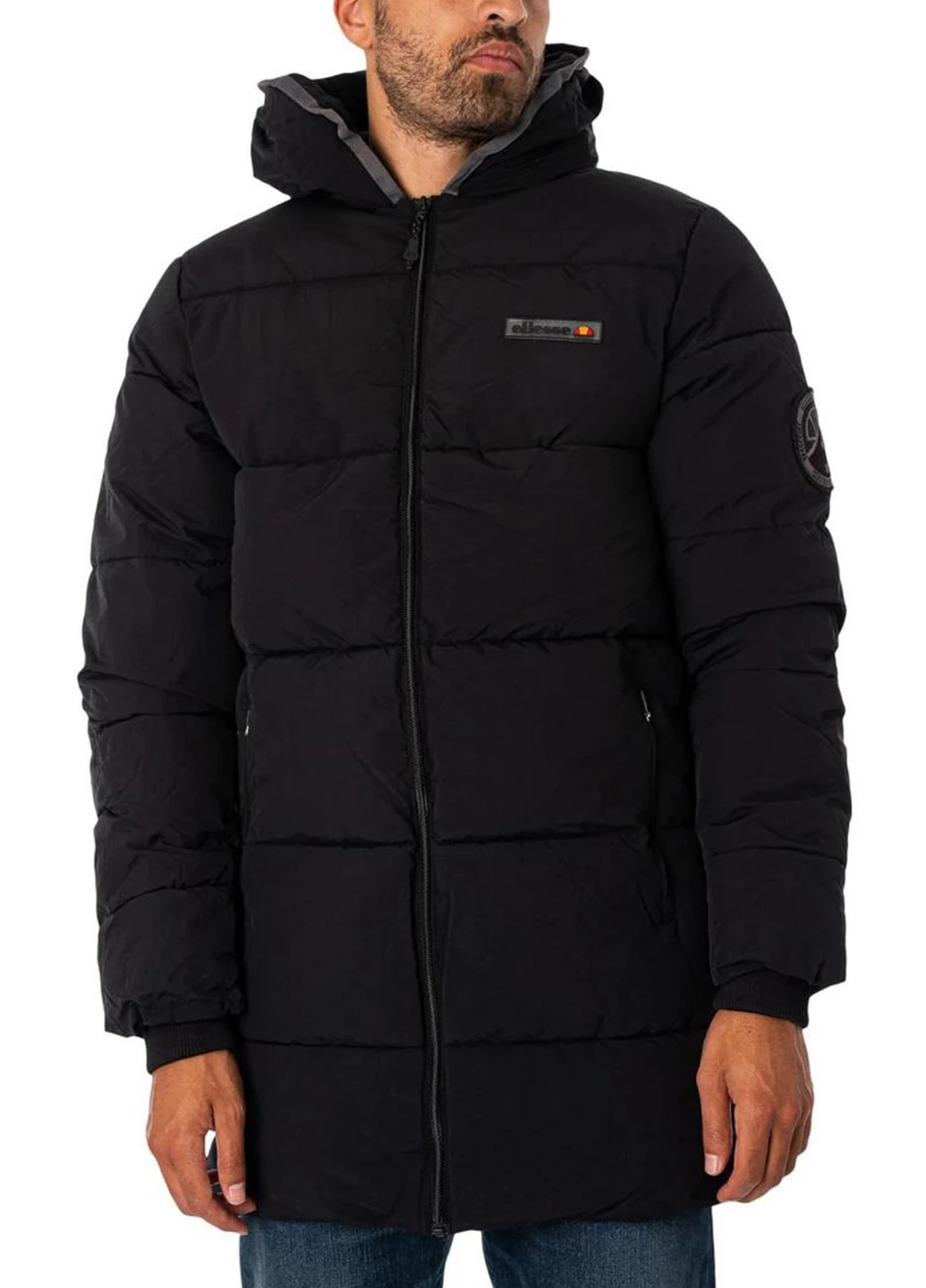 Черная демисезонная куртка sht19082-011 Ellesse ROGERI PADDED
