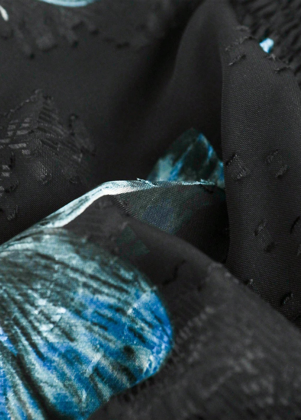 Черная кэжуал с рисунком бабочки юбка SHEIN клешированная