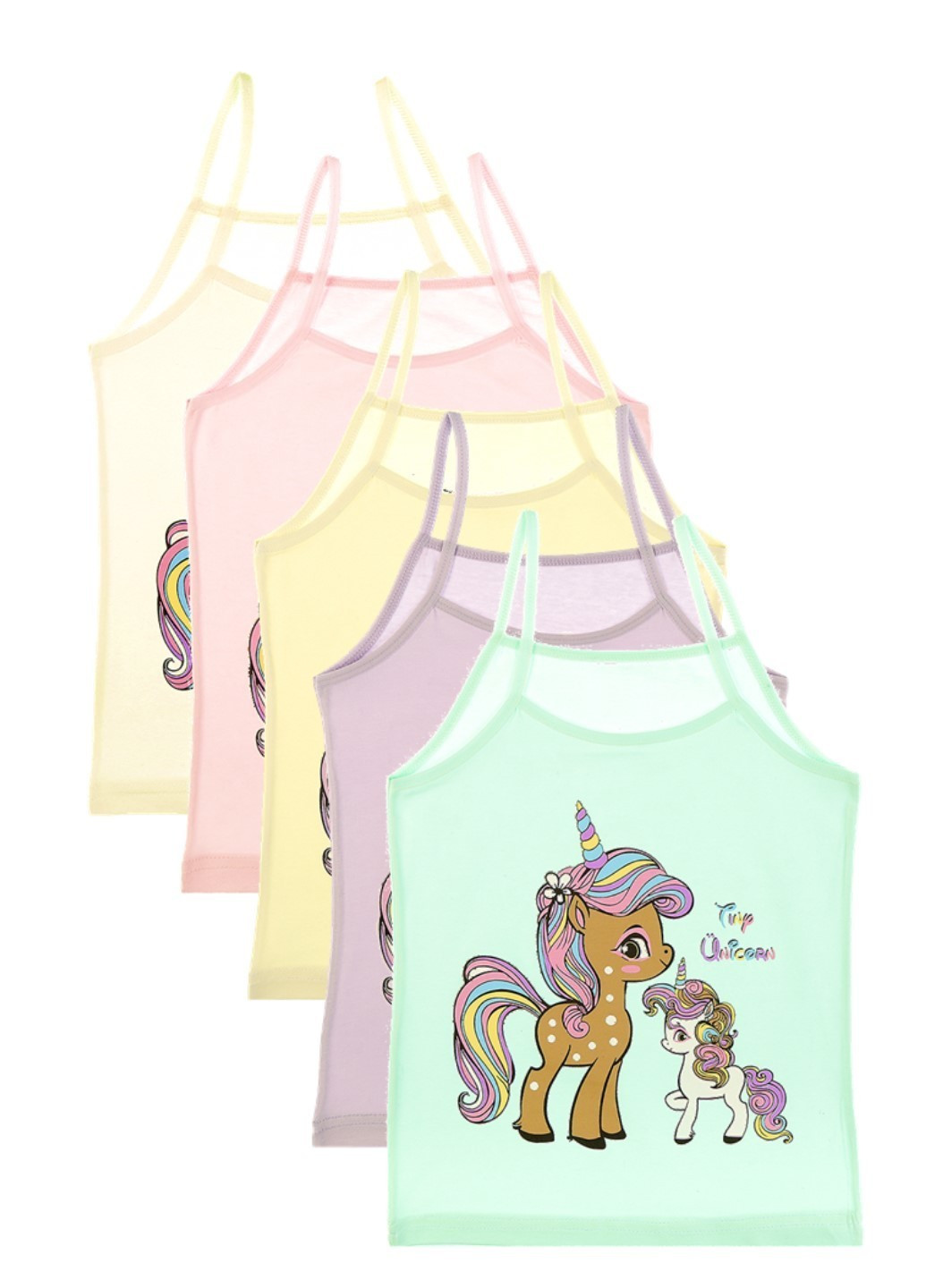 Набор маек на тонких бретелях 5шт Donella 4371TU (252871301)