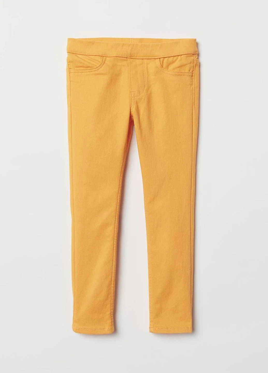 Желтые кэжуал демисезонные брюки H&M