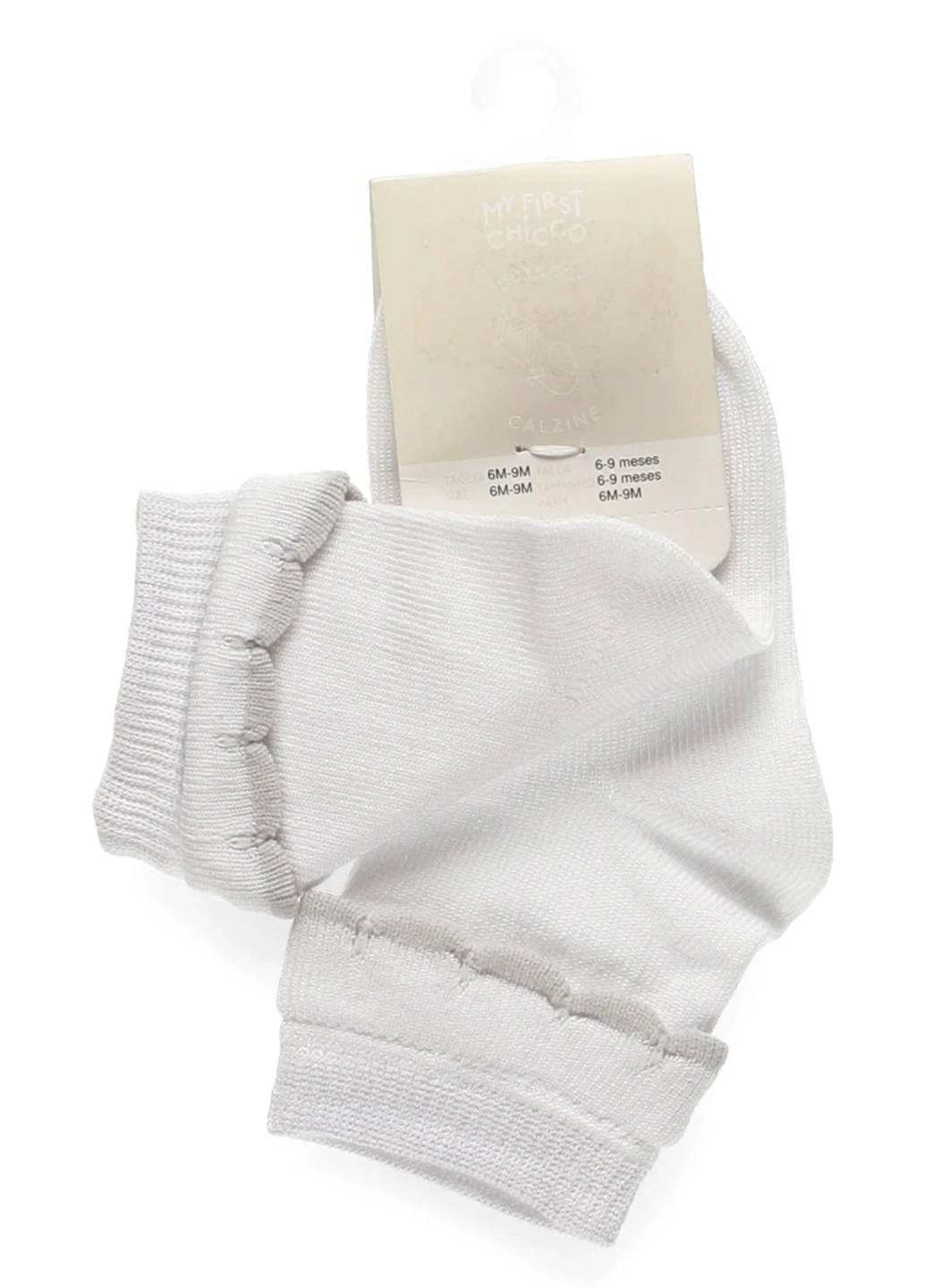 Білі шкарпетки Chicco однотонні (323037737)