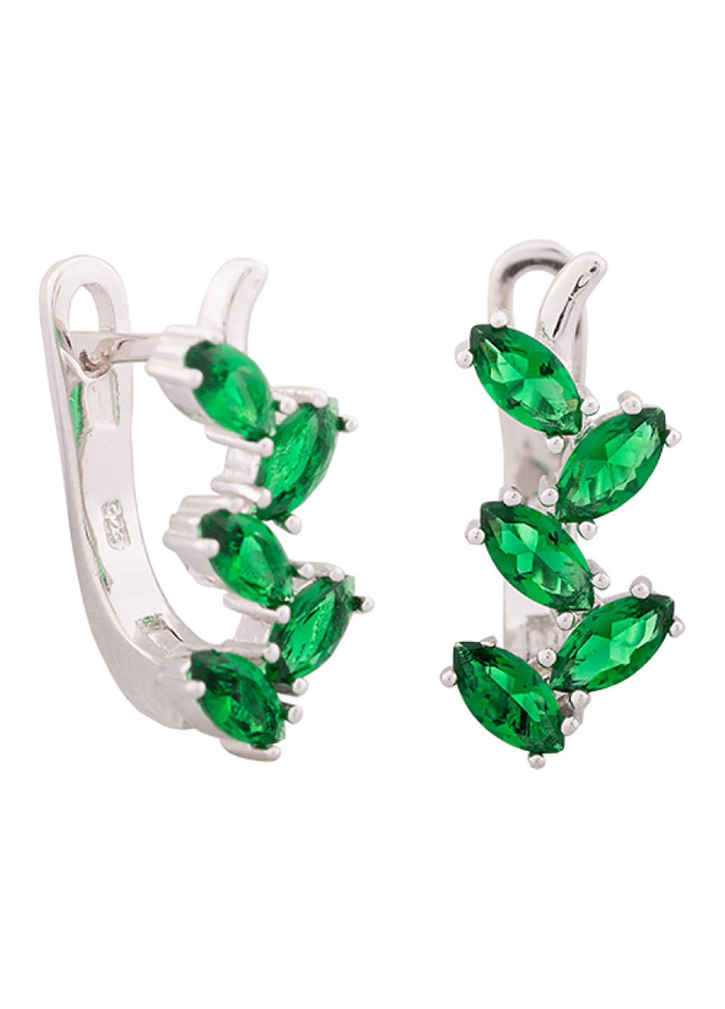 Срібні сережки з фіанітами с2фі / 389 Silvex925 (201168847)