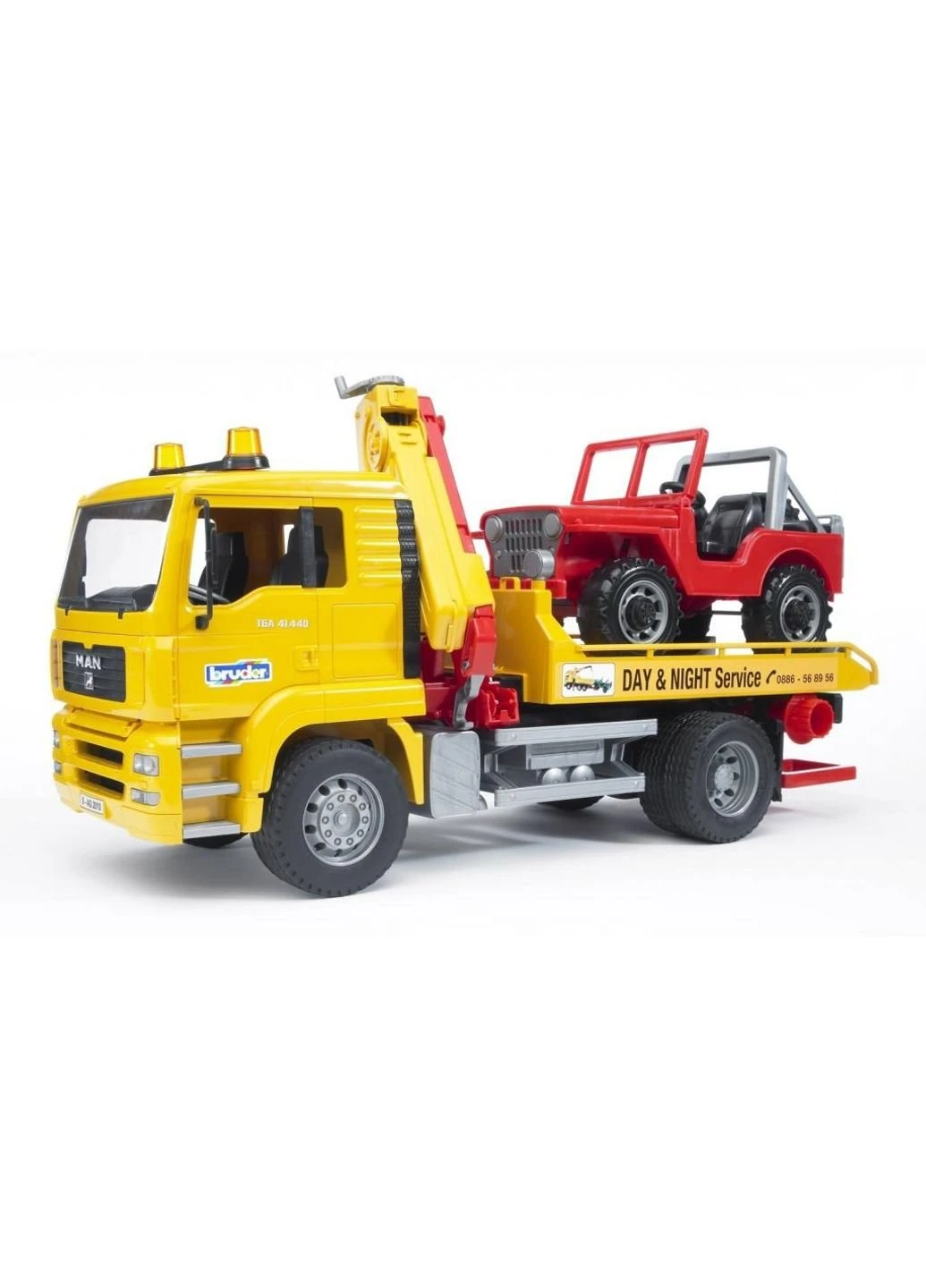 Спецтехніка Евакуатор MAN+джип, М1:16 Bruder (252234864)