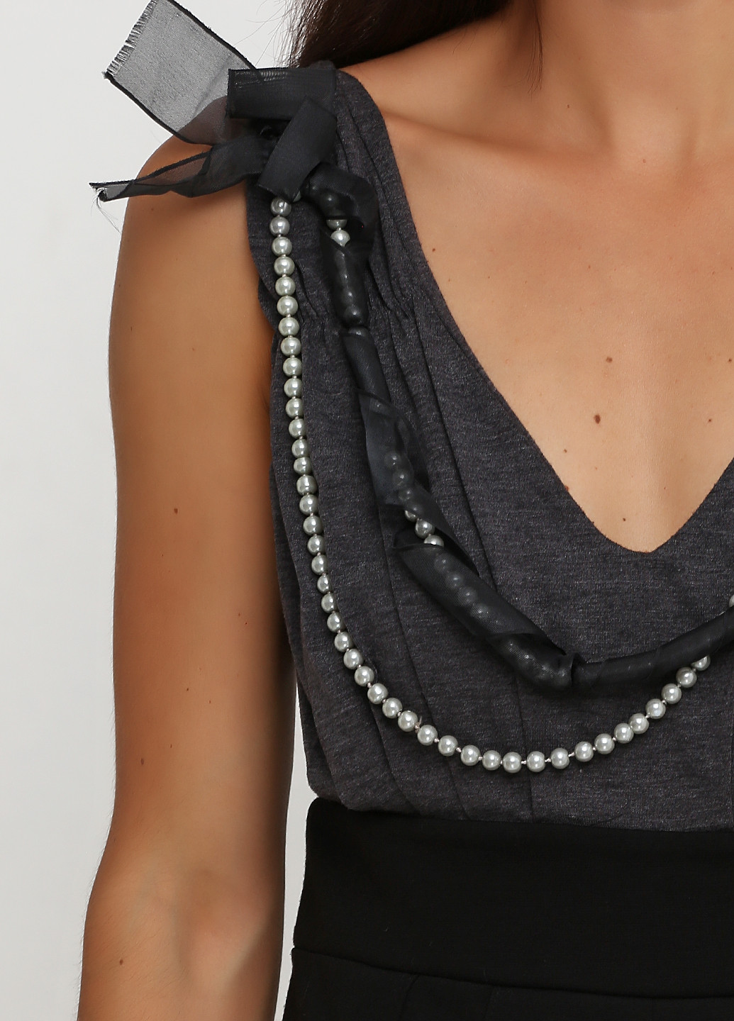 Черное кэжуал платье футляр Les Filles однотонное