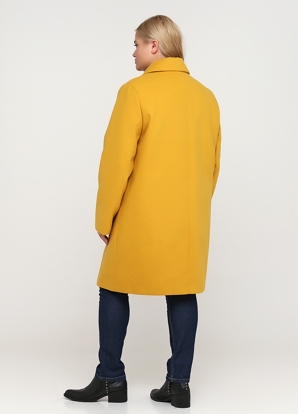 Желтое демисезонное Пальто однобортное New Look