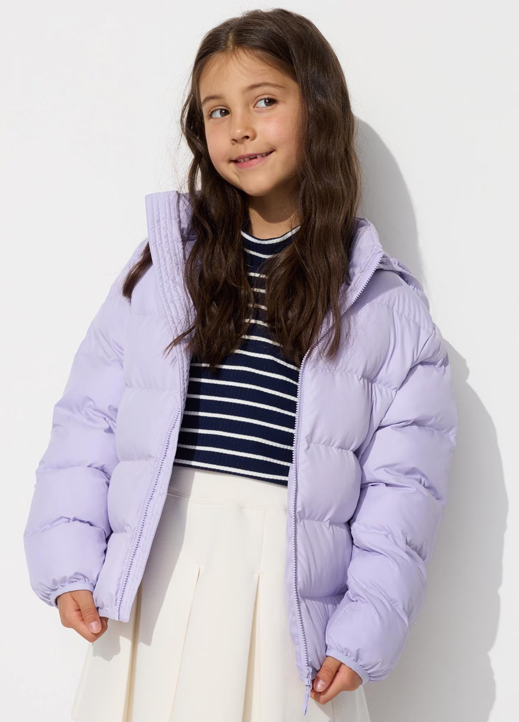 Сиреневая демисезонная куртка Uniqlo