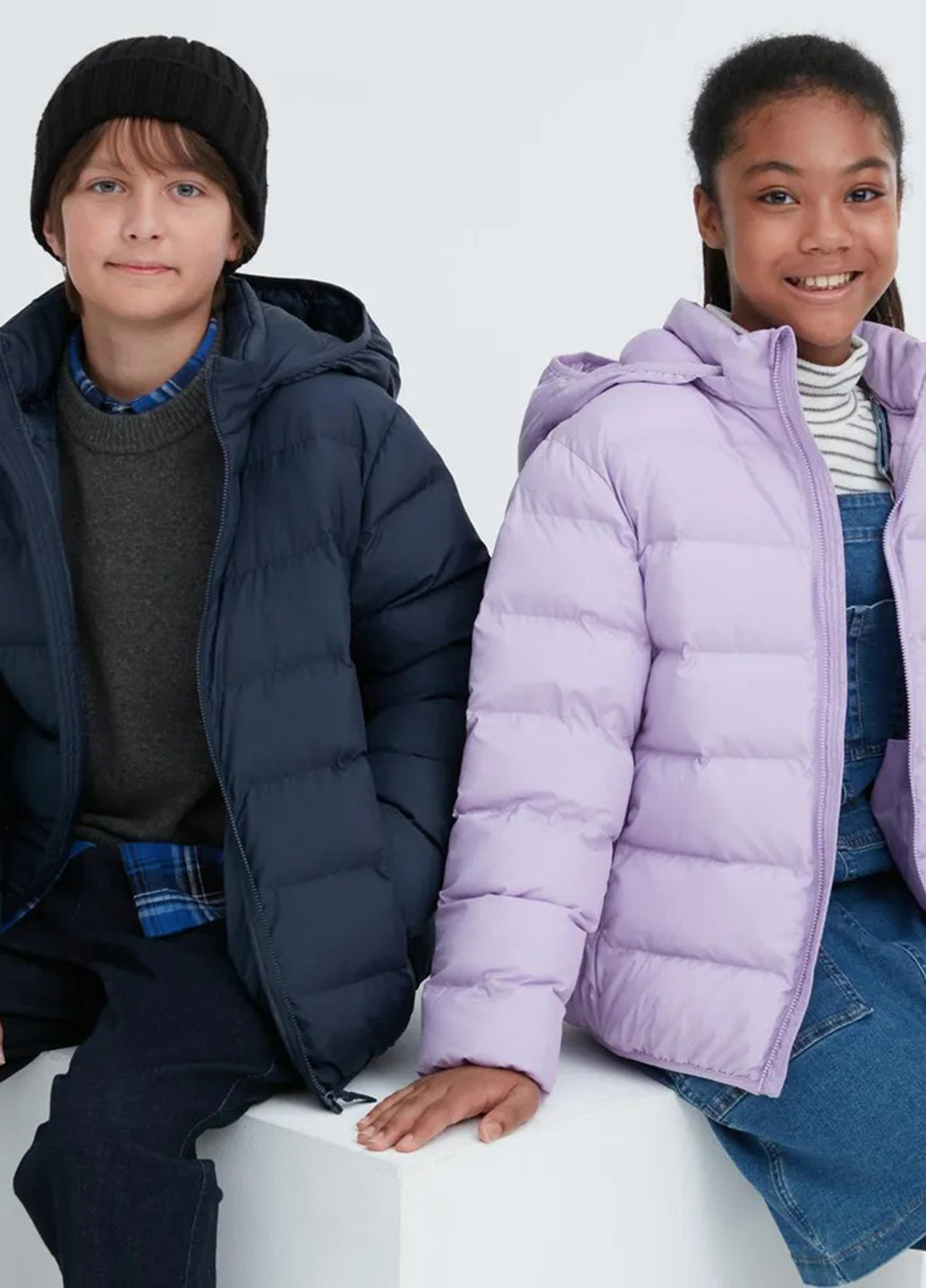 Сиреневая демисезонная куртка Uniqlo