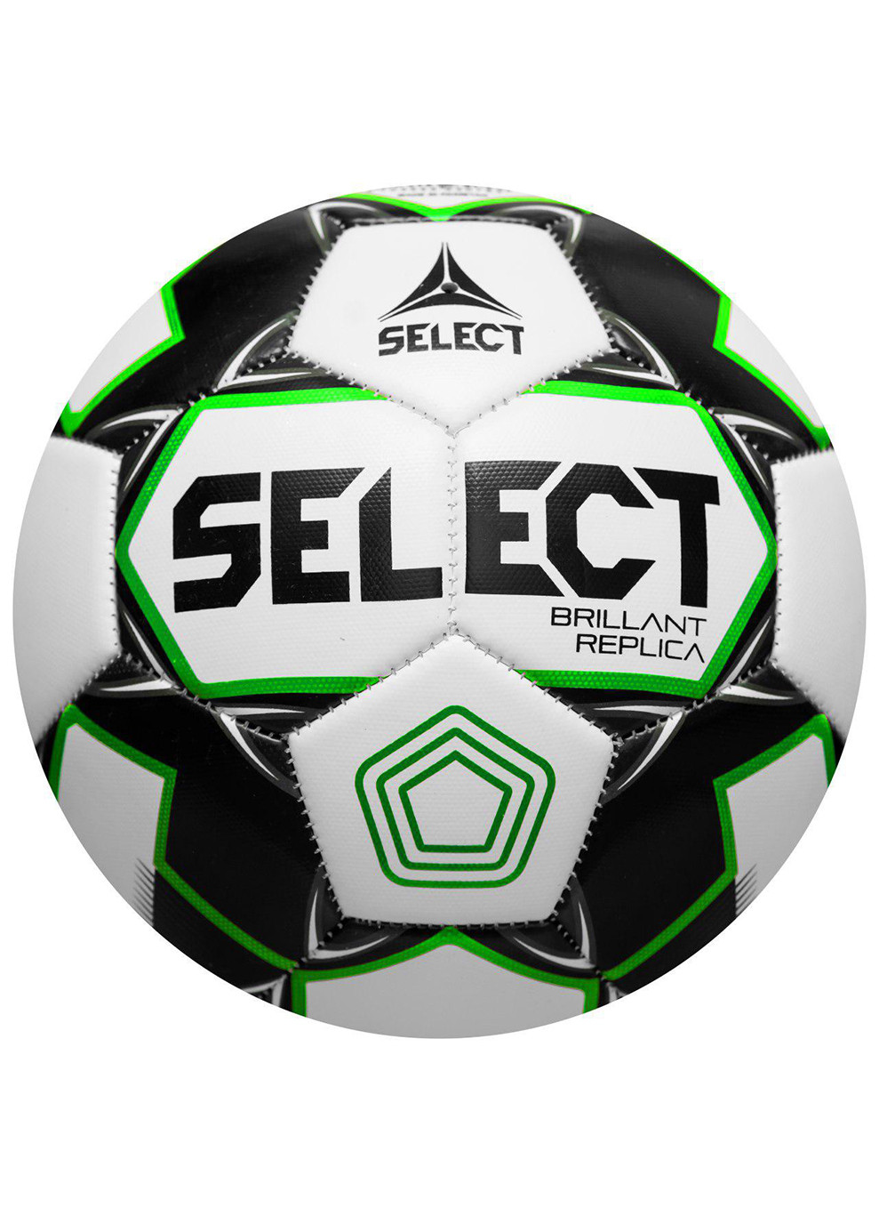М'яч футбольний Brillant Replica Ukraine PFL білий/зелений Уни 5 (359584-011-5) Select (254315083)