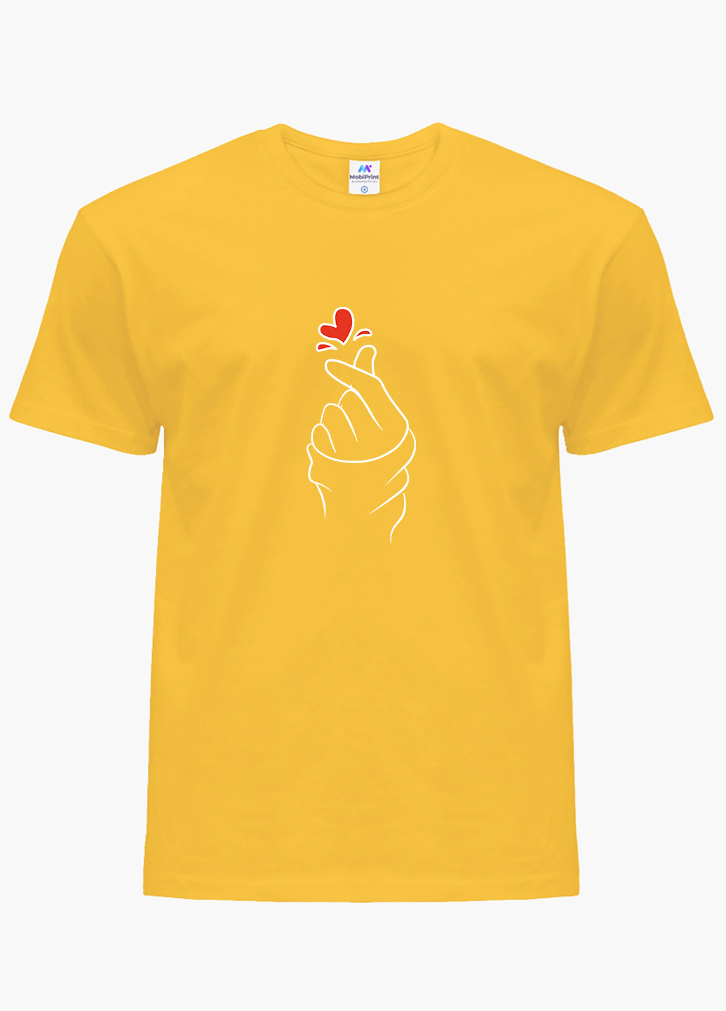 Жовта демісезонна футболка дитяча бтс (bts) (9224-1165) MobiPrint