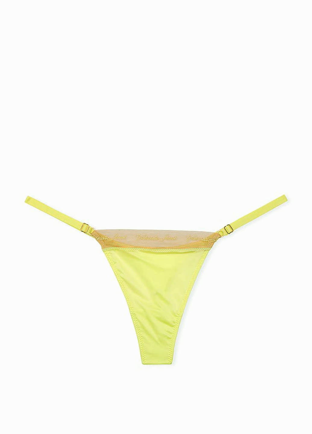 Лаймовый демисезонный комплект (лиф, трусики) Victoria's Secret