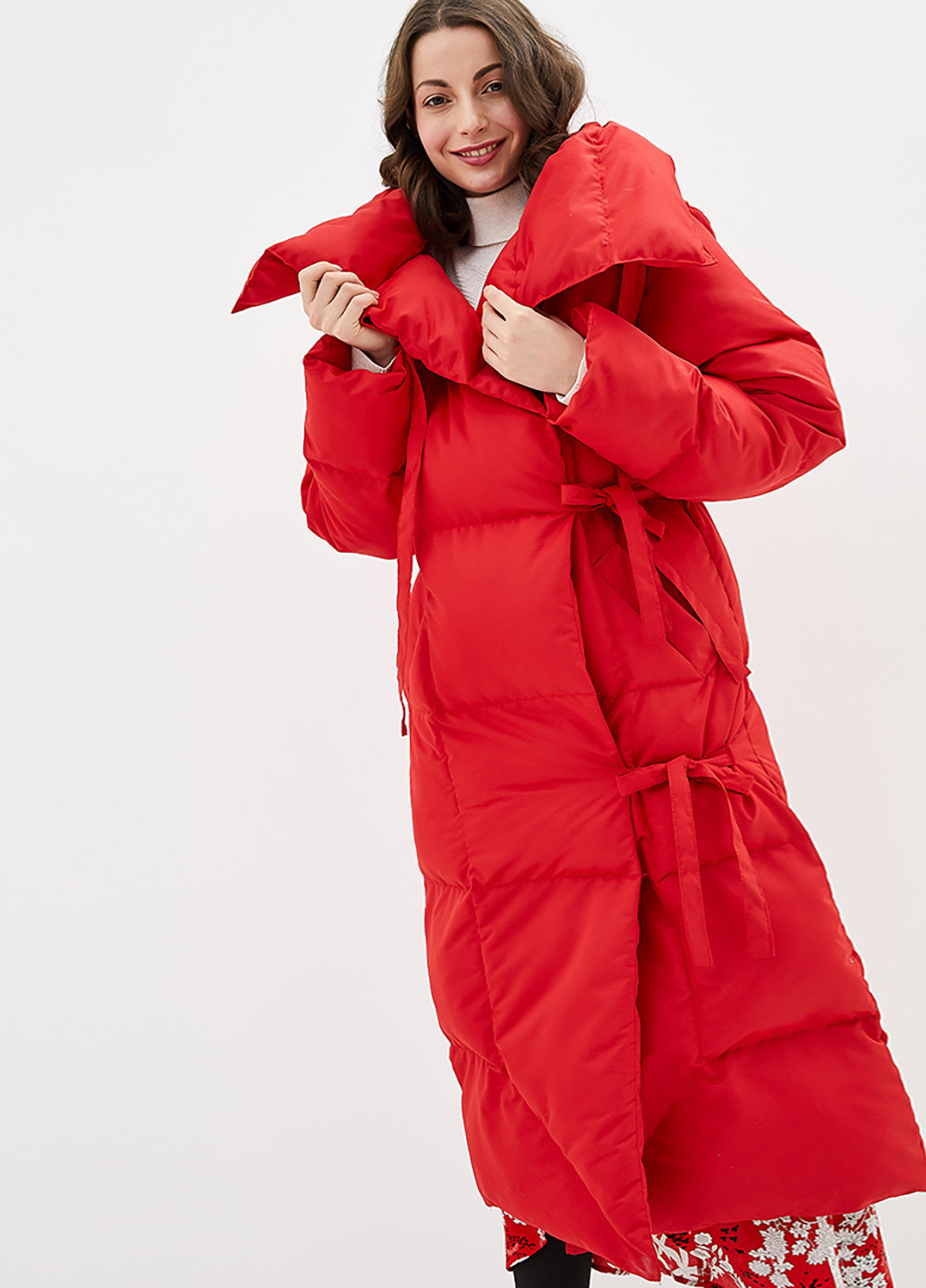 Красная зимняя куртка ZPB